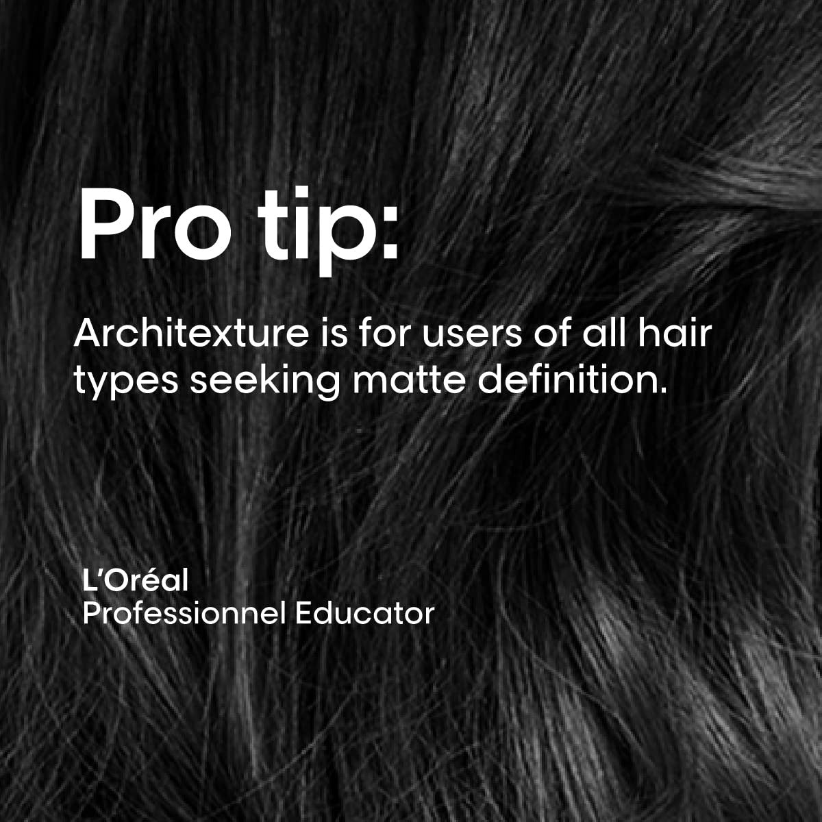 L'Oréal Professionnel Paris Architexture medium hold texturizing pomade with creative styling in a jar, showing the product and packaging.