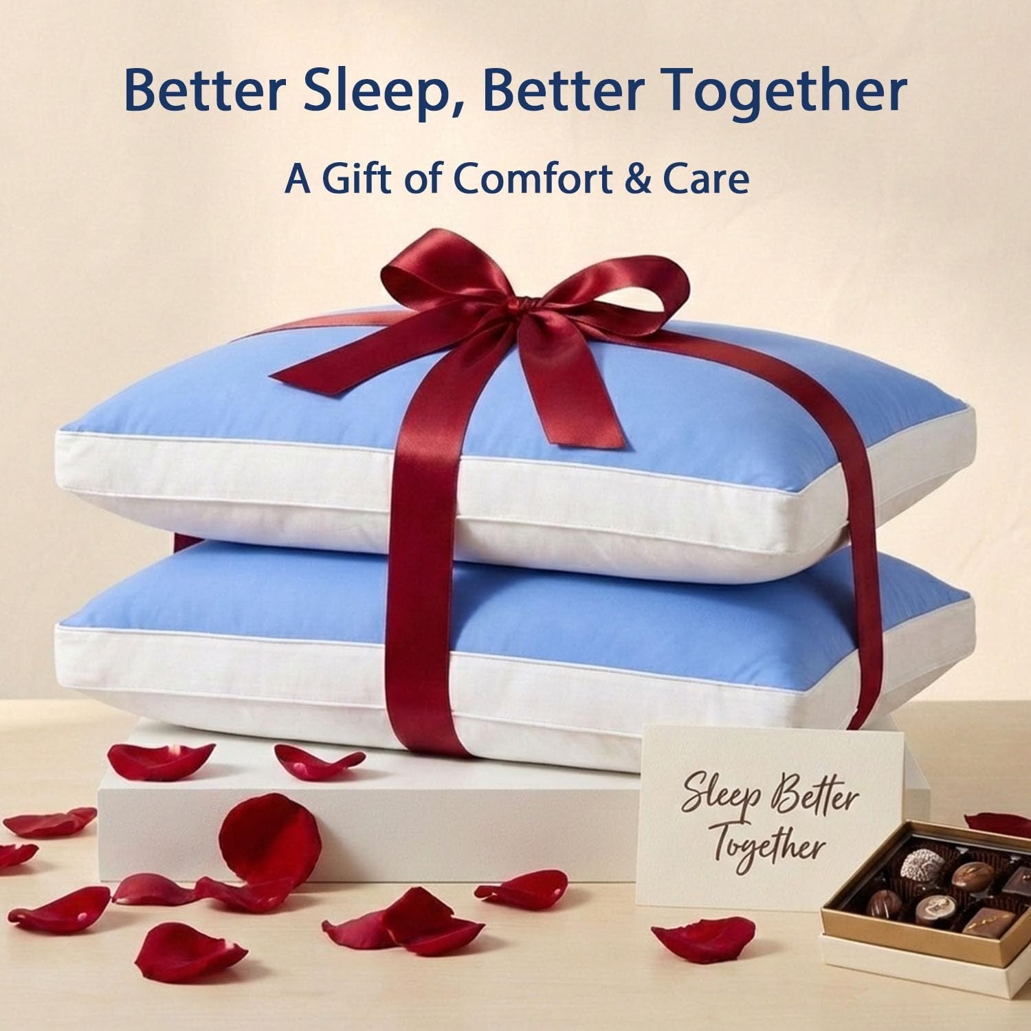 Set of two MEELUS king size pillows with silky soft, cool, down alternative fill, perfect for luxury hotel-style comfort.