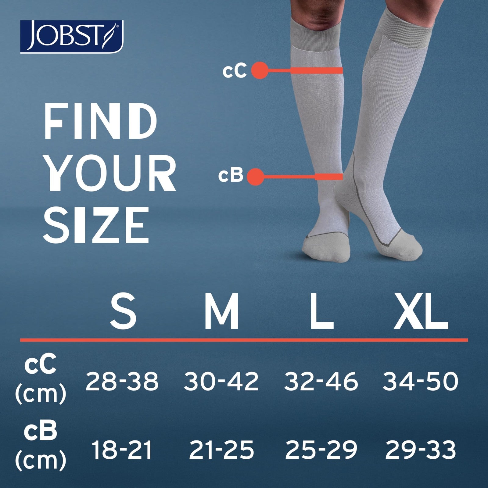 Jobst Sport knee-high compression socks in white and grey, X-Large size, designed for athletic support and improved circulation.
