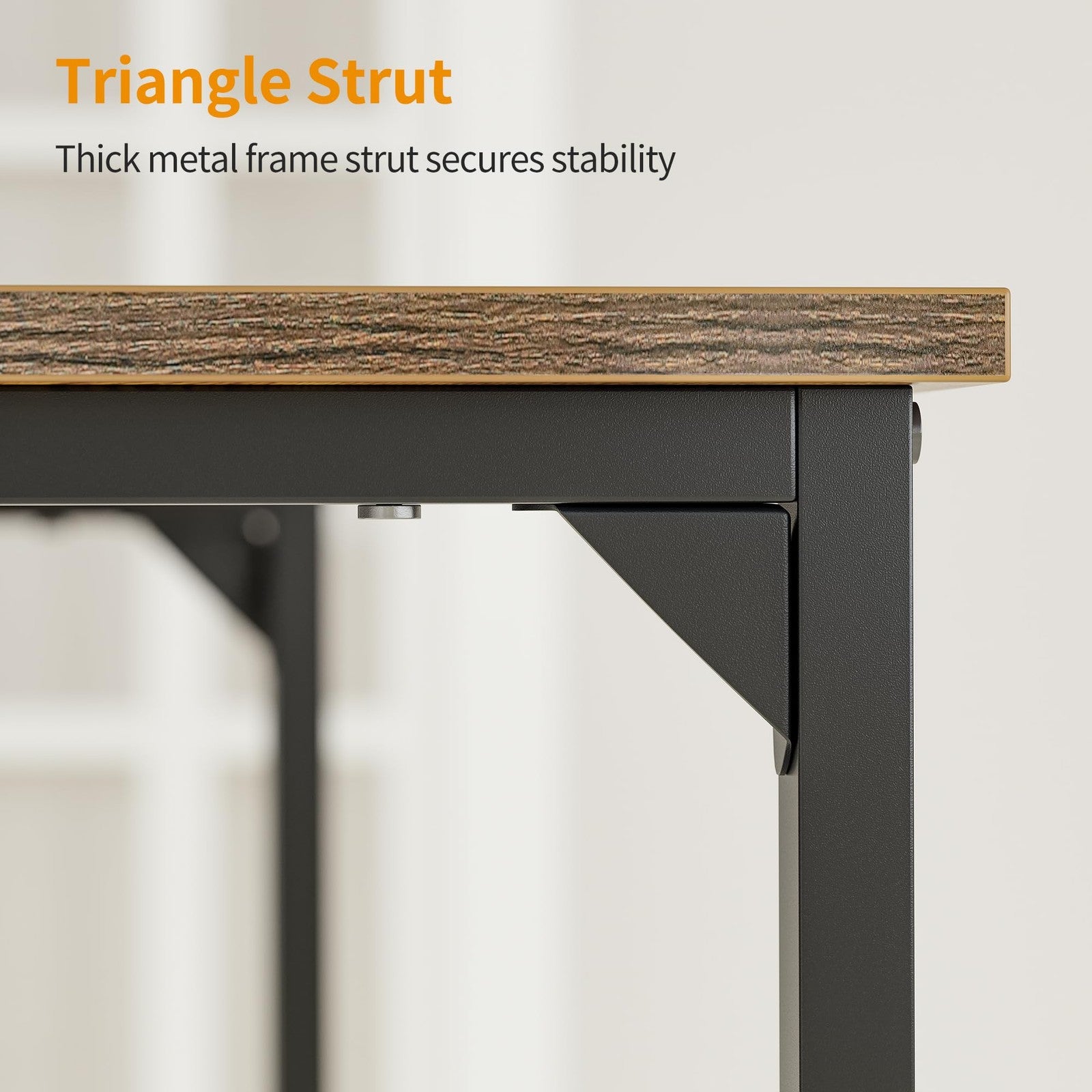 Cubiker 32-inch small computer desk with modern simple style and X-bar design, ideal for home office setup.