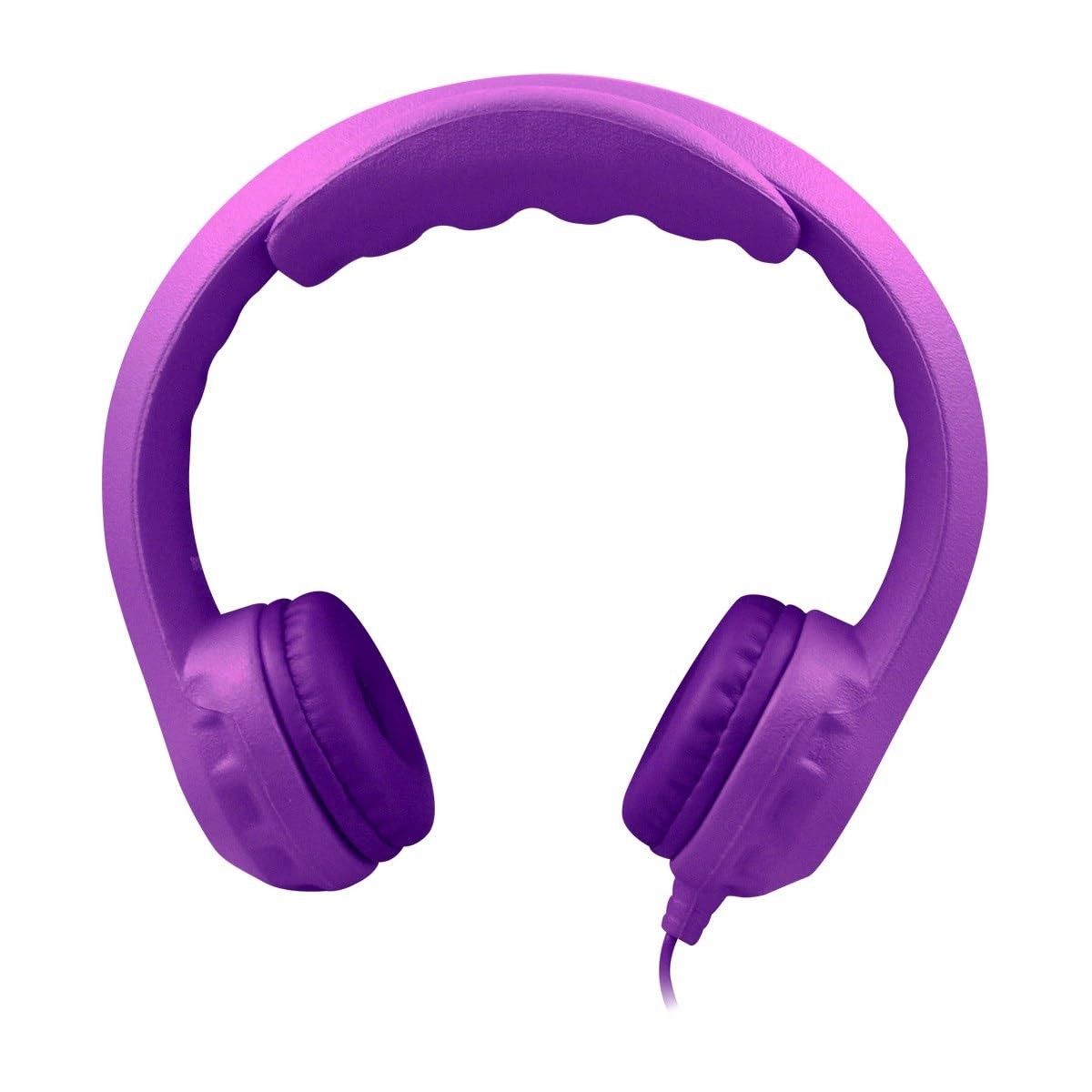 HamiltonBuhl Flex-Phones kids headphones with durable EVA foam ear cushions and volume limiter at 85 dB, designed for children.