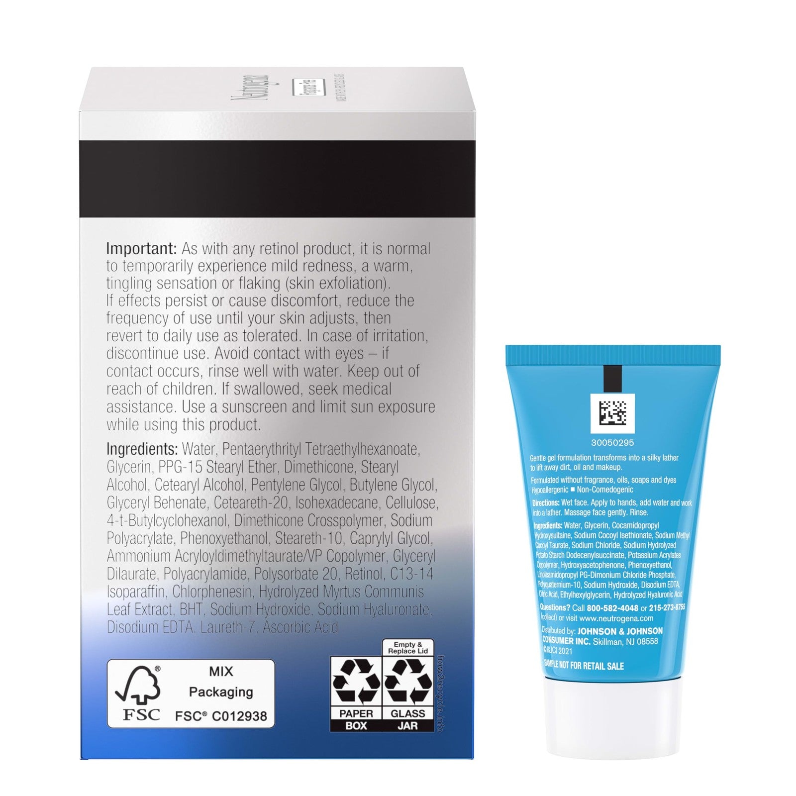 Neutrogena Rapid Wrinkle Repair Retinol Pro+ Night Cream face moisturizer jar with white lid and product label visible