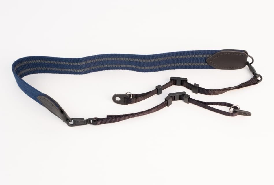 Domke 2-inch web strap with swivel attachment for camera or gear, featuring durable nylon material and adjustable length.