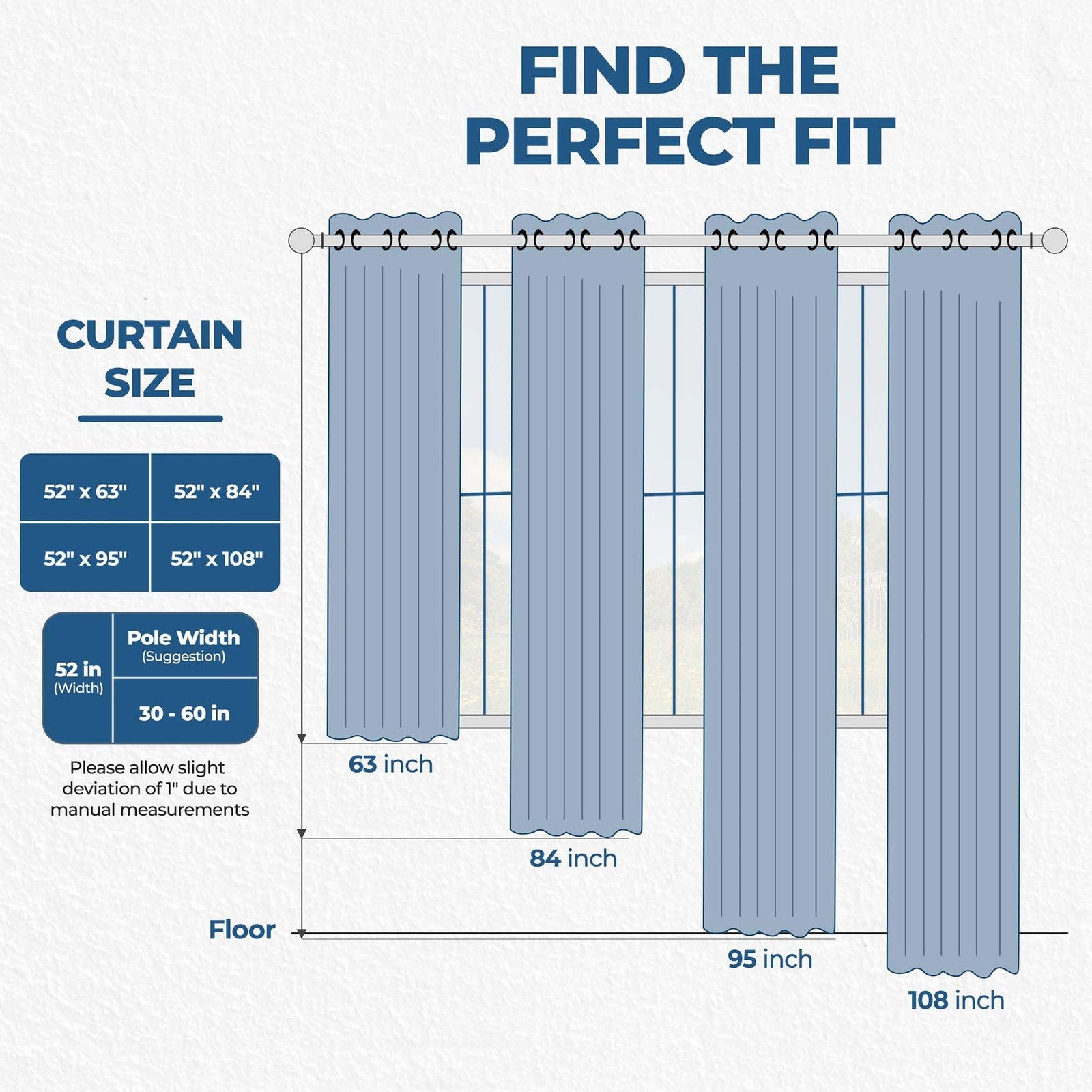 Superior Blackout Curtains for bedroom and living room, room darkening drapes in black for bedroom, kitchen, and living spaces.
