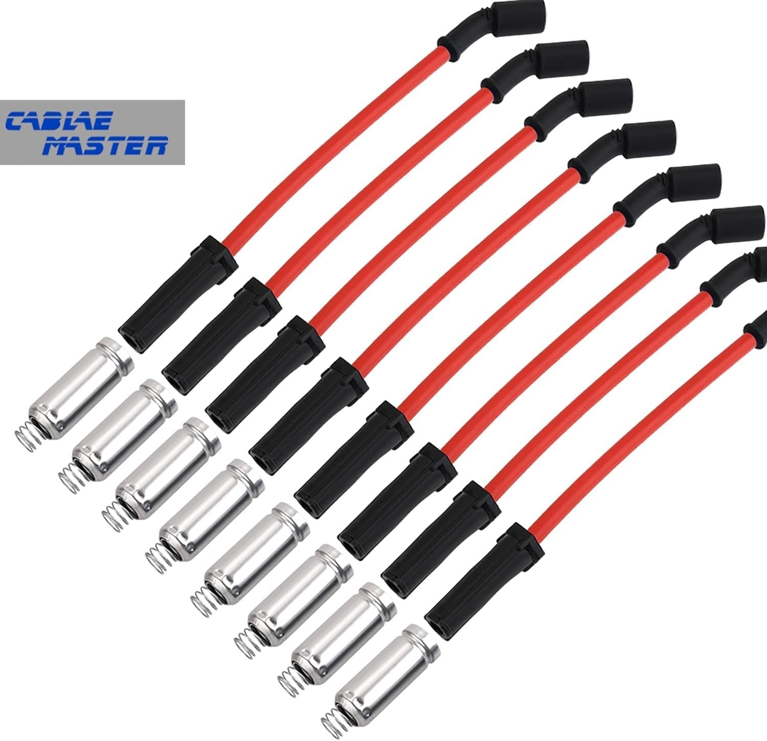 Cable Master 10.2mm racing spark plug wires for GM LR4 LQ4 LQ9 Escalade Avalanche with durable, high-performance ignition cables.