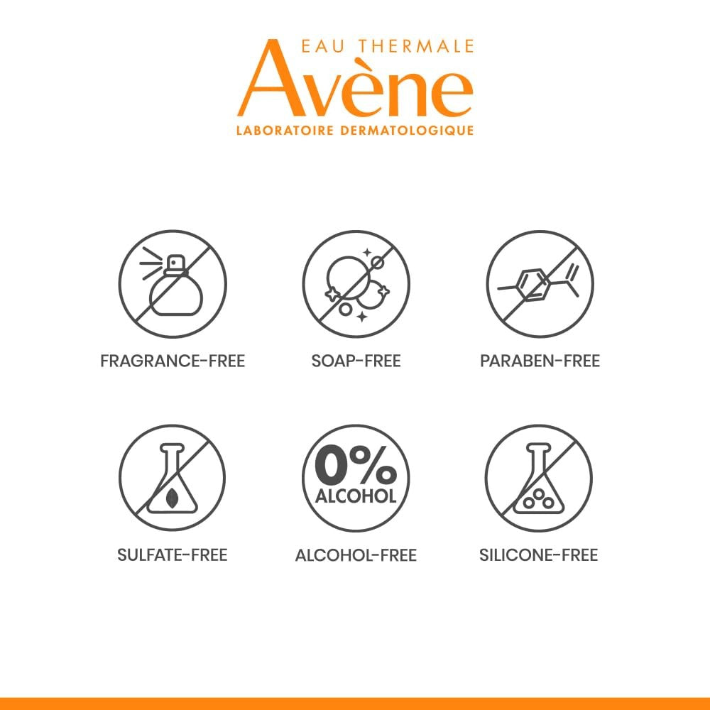 Avène Mineral Sunscreen SPF 50 face lotion in a tube, fast-absorbing 100% mineral sunscreen for sensitive skin.