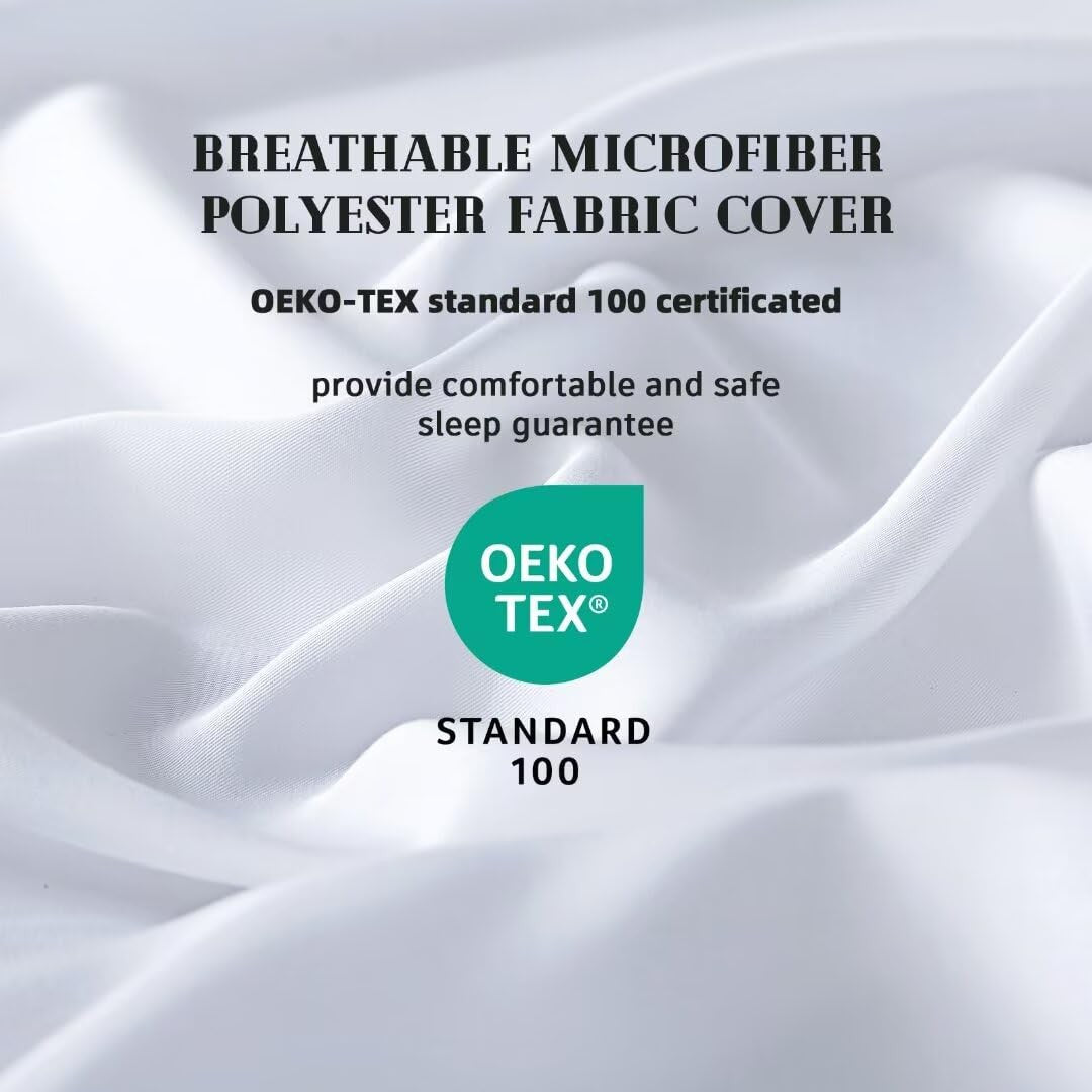 White Downcool full-size duvet insert, lightweight all-season comforter with down filling, ideal for cozy, versatile bedding use.