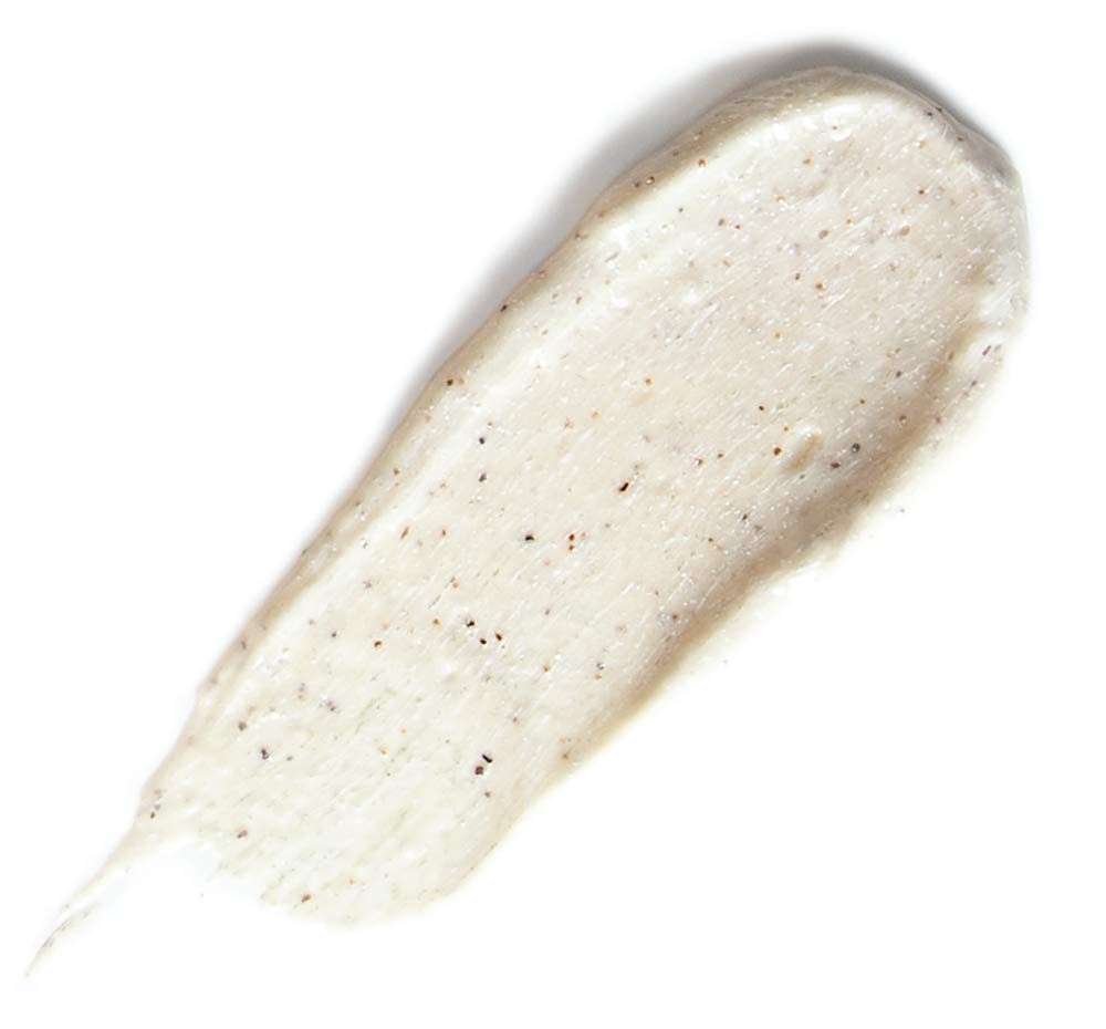 FarmHouse Fresh Finely Awake Plantfoliant silkening face cleansing polish in a 6 oz jar, showing the creamy textured product.