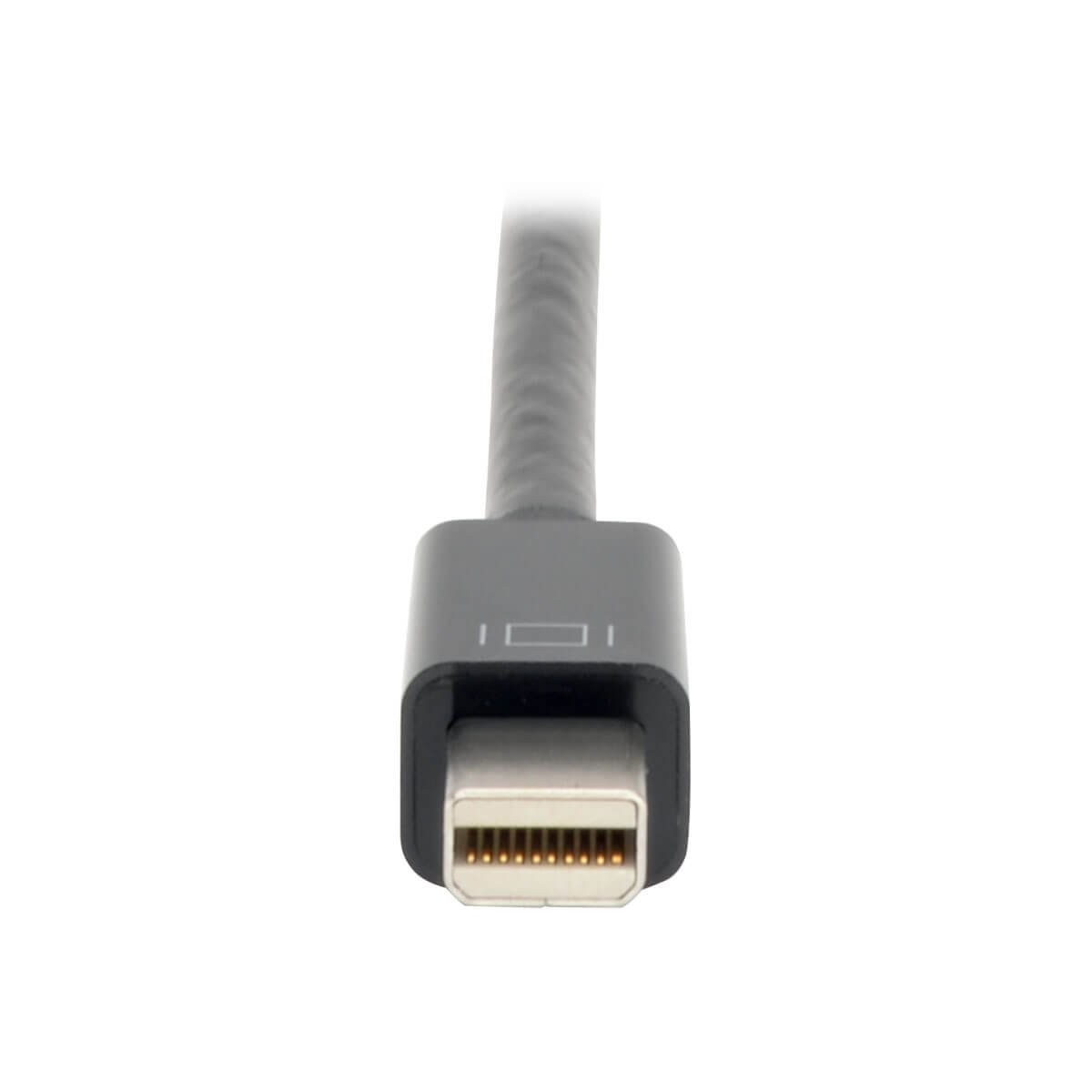 TRIPP LITE Mini DisplayPort 1.2 to HDMI adapter converter showing active mDP to HDMI connection on the device