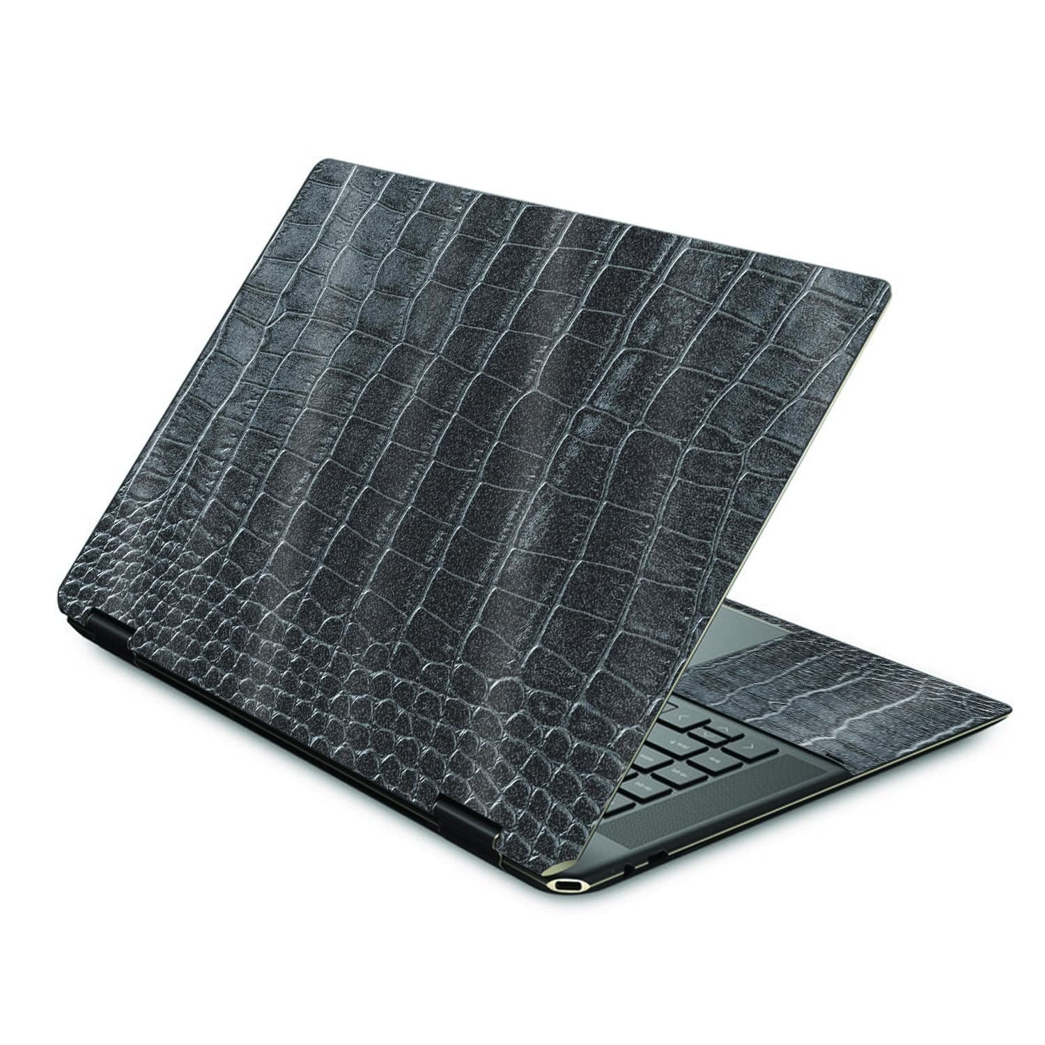 Glossy glitter skin by MightySkins for HP Spectre X360 16" (2022), featuring a shiny, glittery design in black.