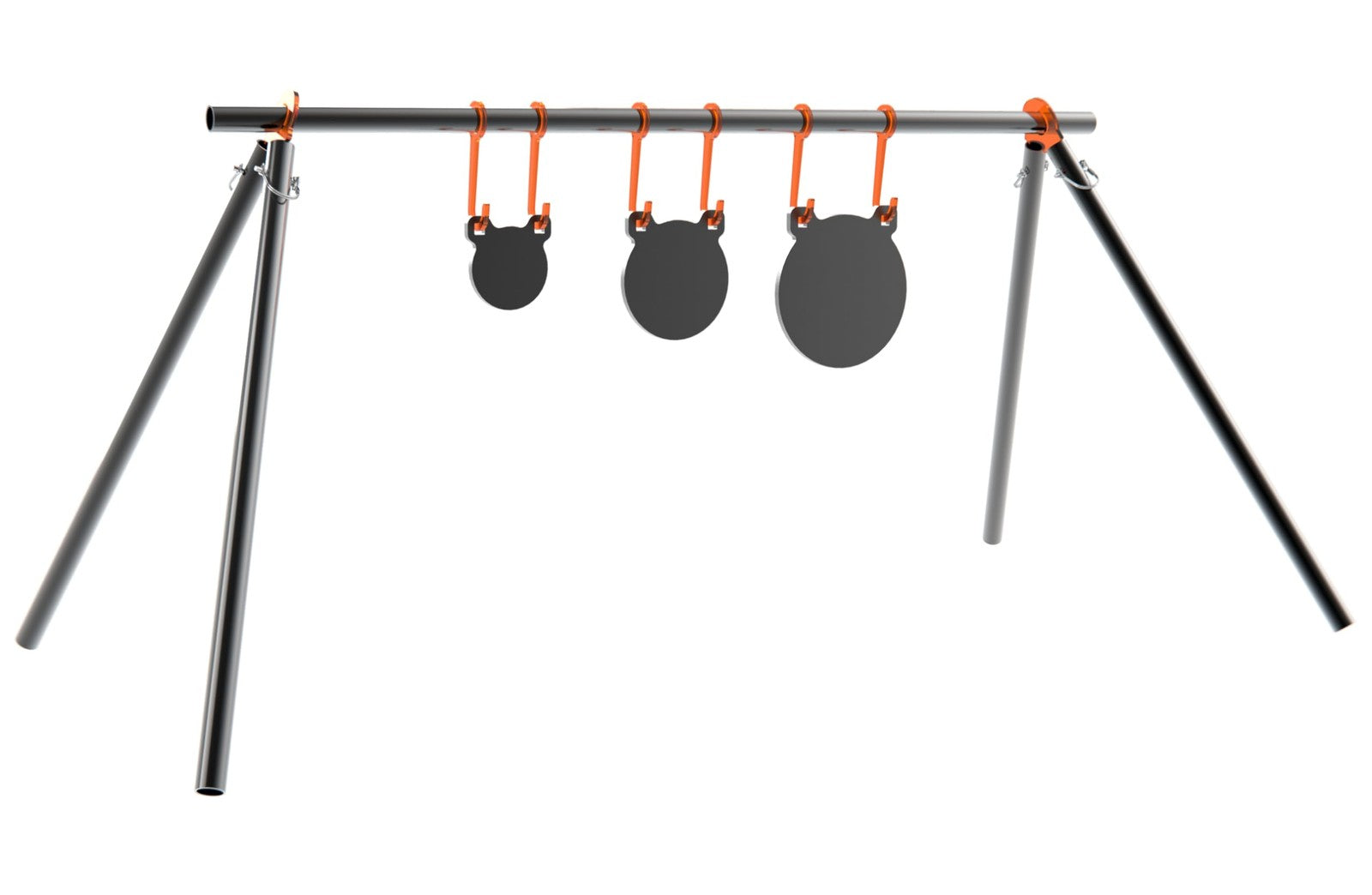 TOAAOT AR500 steel target with 3/8 inch thickness, gong silhouette for shooting practice, durable metal target for firearms.