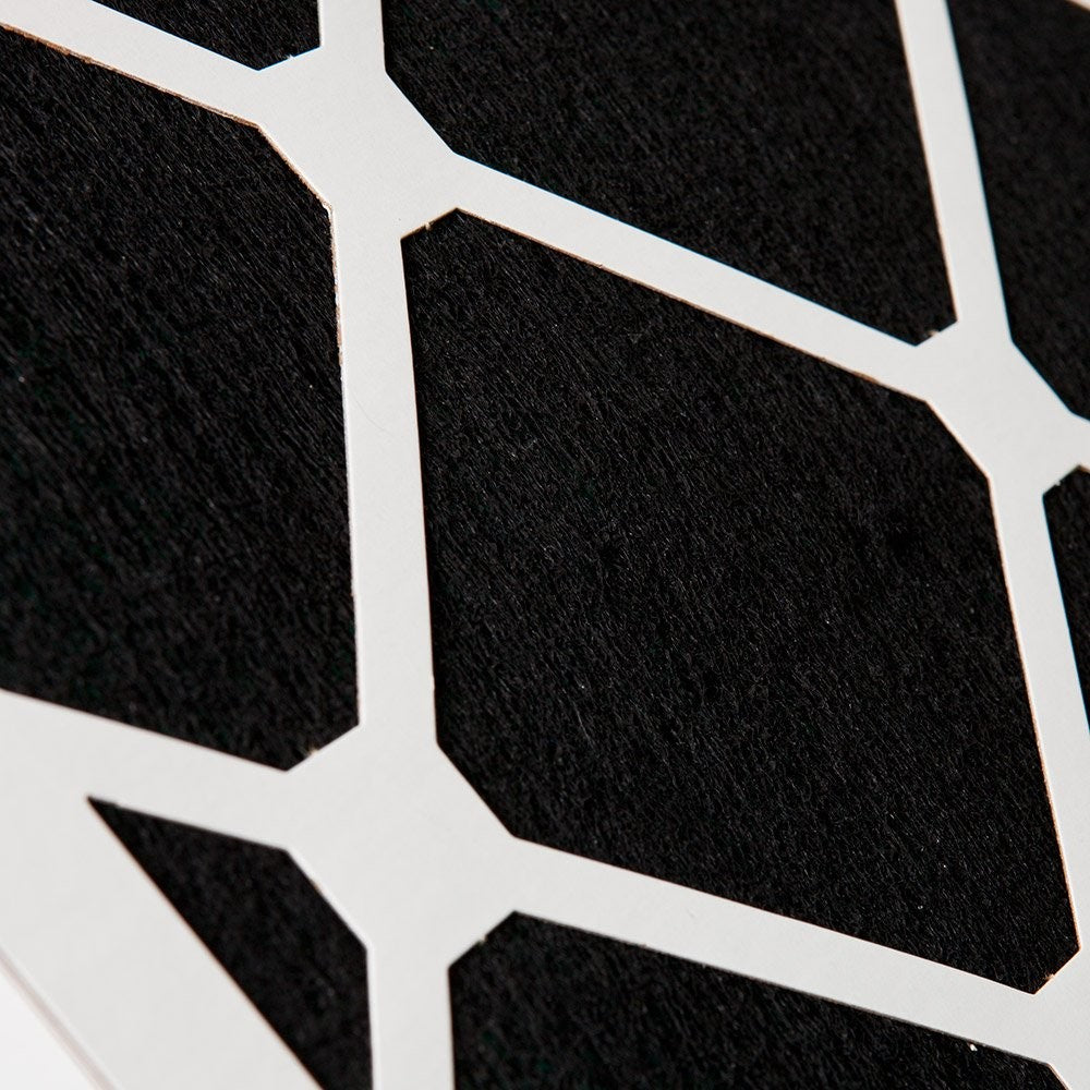 Unbranded Nordic Pure 16x25x3 MERV 14 Plus carbon air filter showing pleated filter media and dimensions in the image.