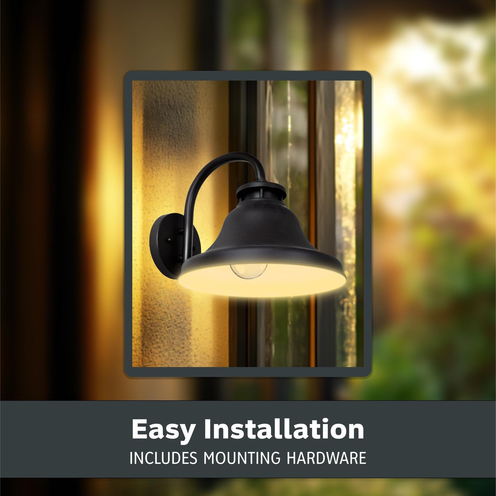 Outdoor wall light fixture by Designers Fountain Bayport, 10.25-inch exterior wall-mounted lantern with classic design.