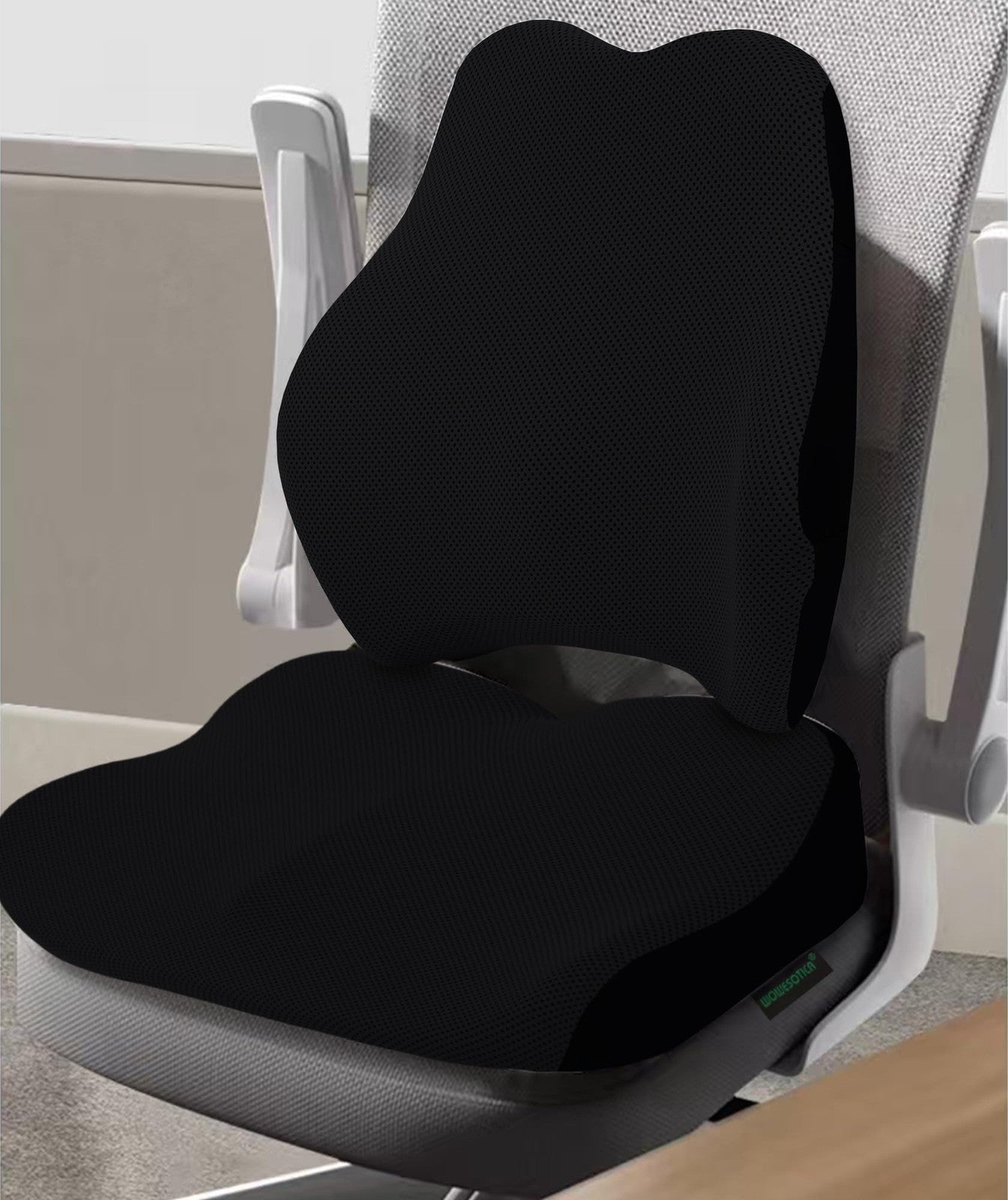 WOWESOTICA wheelchair cushion and lumbar pillow set for adults, providing extra comfort and support for wheelchair users.