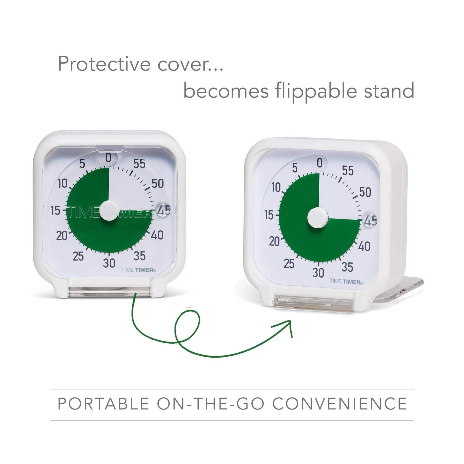 Time Timer 3 Inch visual countdown timer by TIME TIMER showing a 60-minute quiet portable timer with colorful segments.