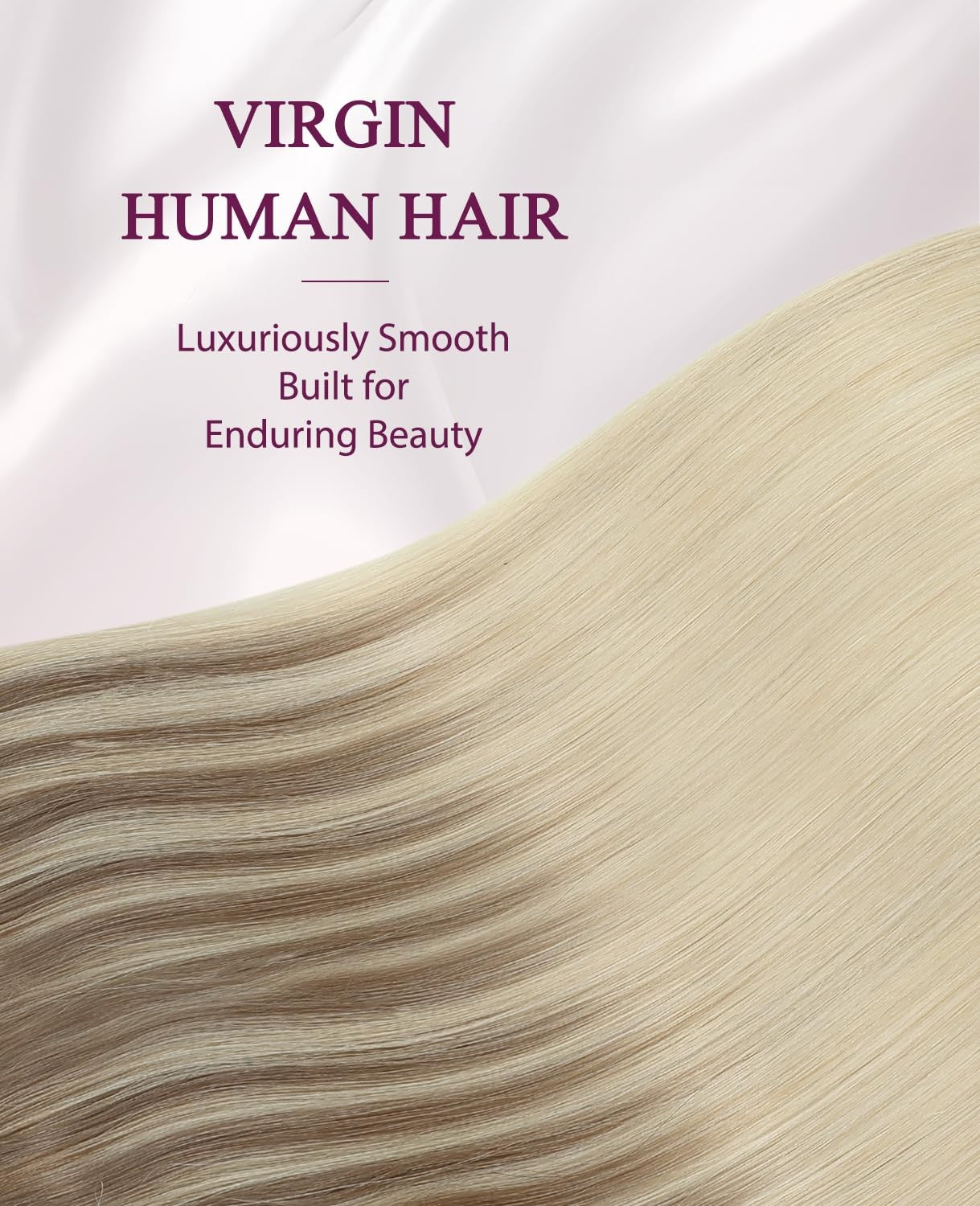 Pinkpearl invisible tape-in hair extensions by Unbranded, 20 pieces of 22-inch human hair extensions displayed in a natural hair color.