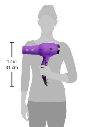 Hot Tools Pro Artist 1875W Turbo Ionic Dryer with purple finish, designed for smooth, frizz-free blowouts.