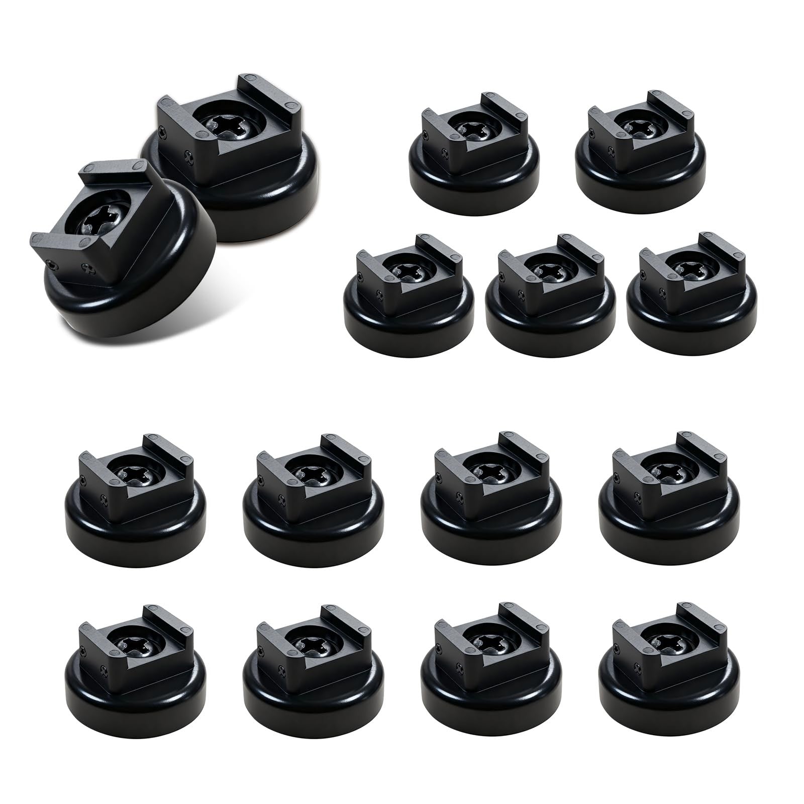Heavy duty magnetic cable zip tie base by dcvbny, supports 18lbs vertical tension for organizing wires and cables securely.