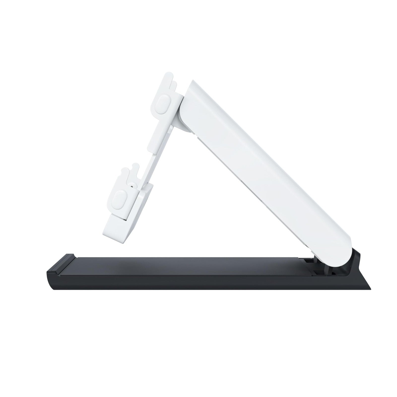 Sanus Made for Amazon Tilt Stand for Echo Hub holding the device on a desk or table with adjustable tilt feature