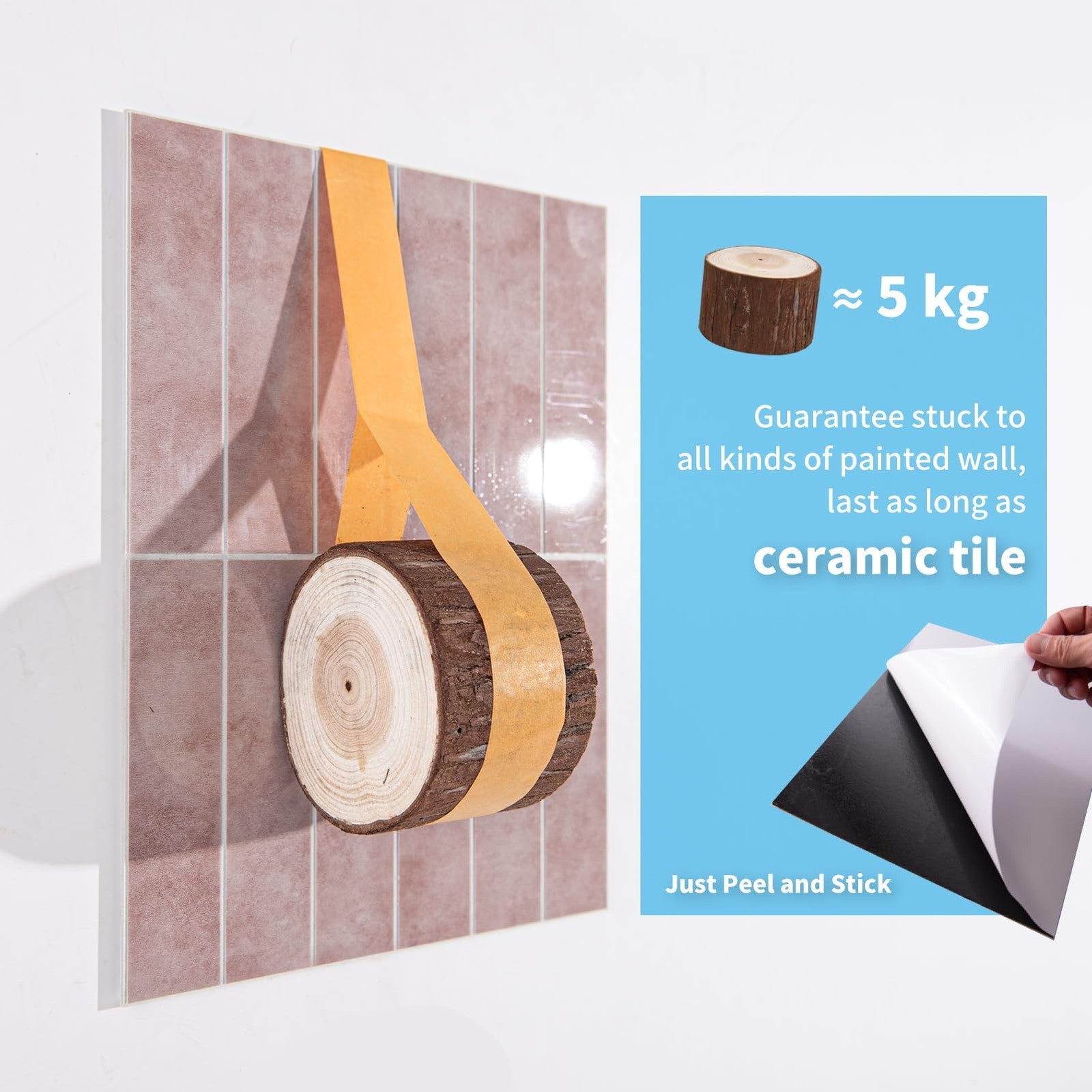 Art3d 10-sheet faux marble peel and stick backsplash tiles for kitchen wall and bathroom decor, featuring realistic marble pattern.