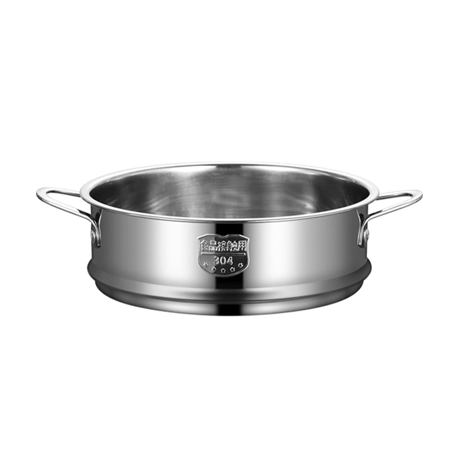 BinaryABC stainless steel dumpling steamer basket for pots, 26cm steamer insert with multiple tiers for steaming dumplings and vegetables.