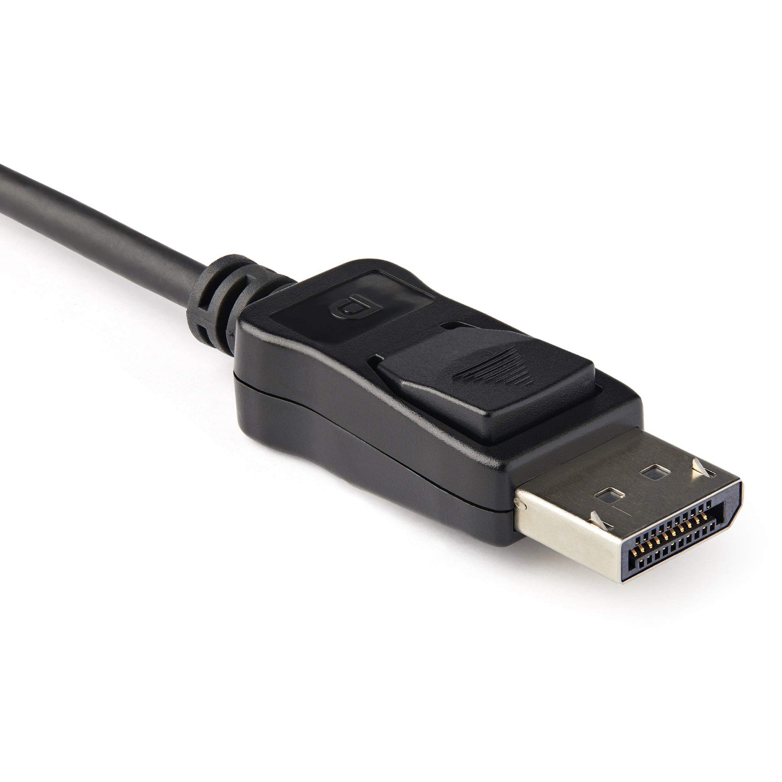 StarTech.com DisplayPort to HDMI adapter showing active connector with 4K HDR10 support for high-resolution display connections