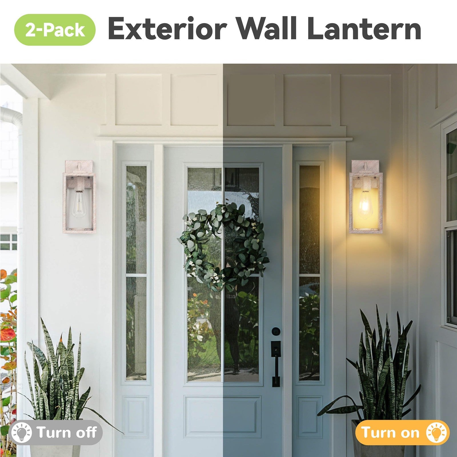 Outdoor waterproof wall light fixture with classic sconce design, ideal for exterior exterior wall lighting