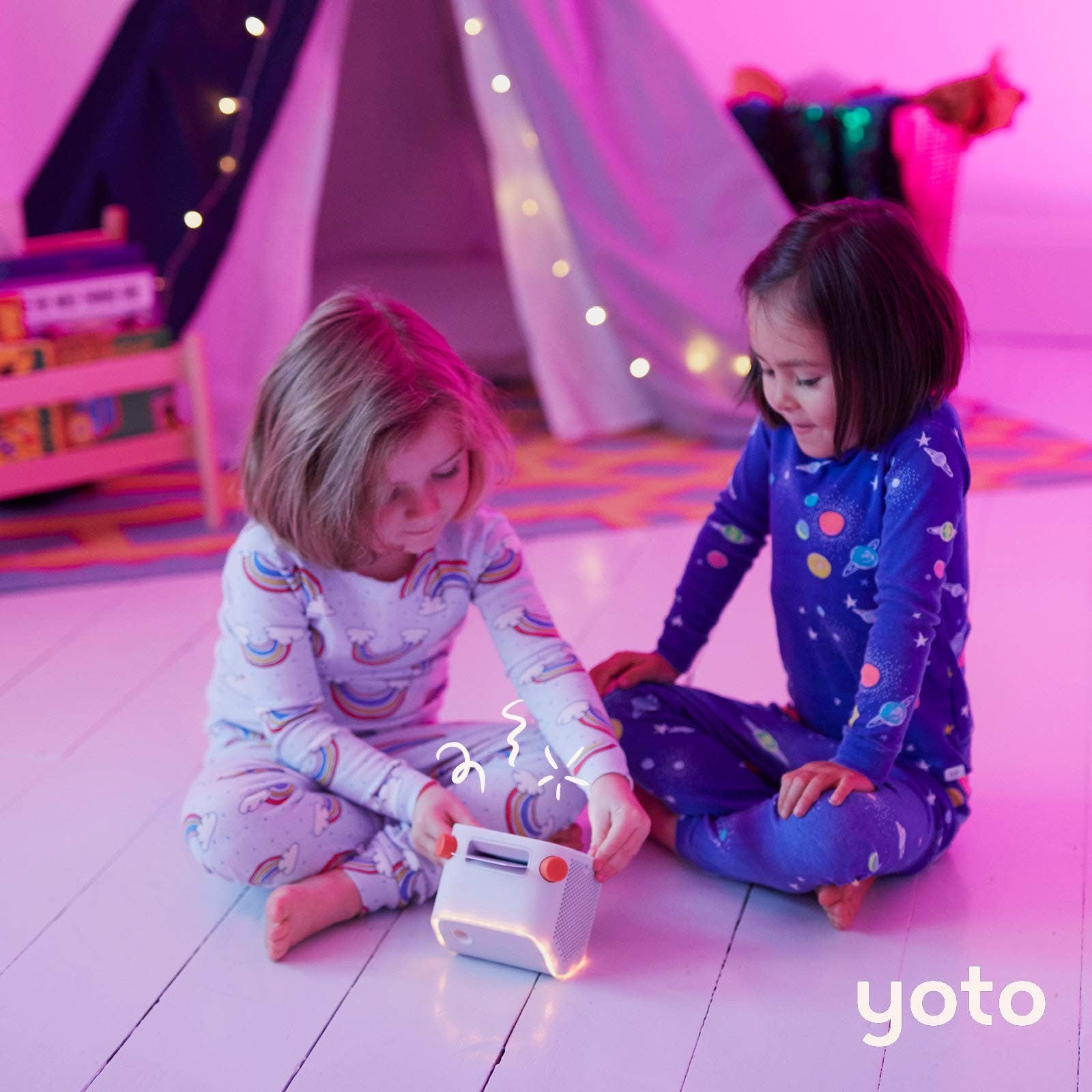 YOTO The Classics Collection featuring 5 kids' audio cards for YOTO Player and Mini, with colorful illustrated card designs visible.