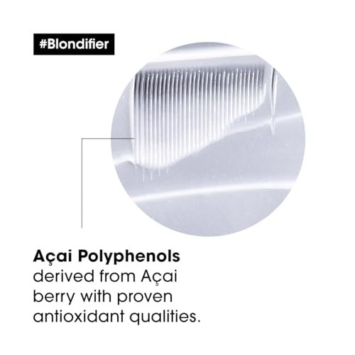 L'Oréal Professionnel Paris Blondifier Mask in a jar, nourishing and smoothing hair treatment for blonde hair care.