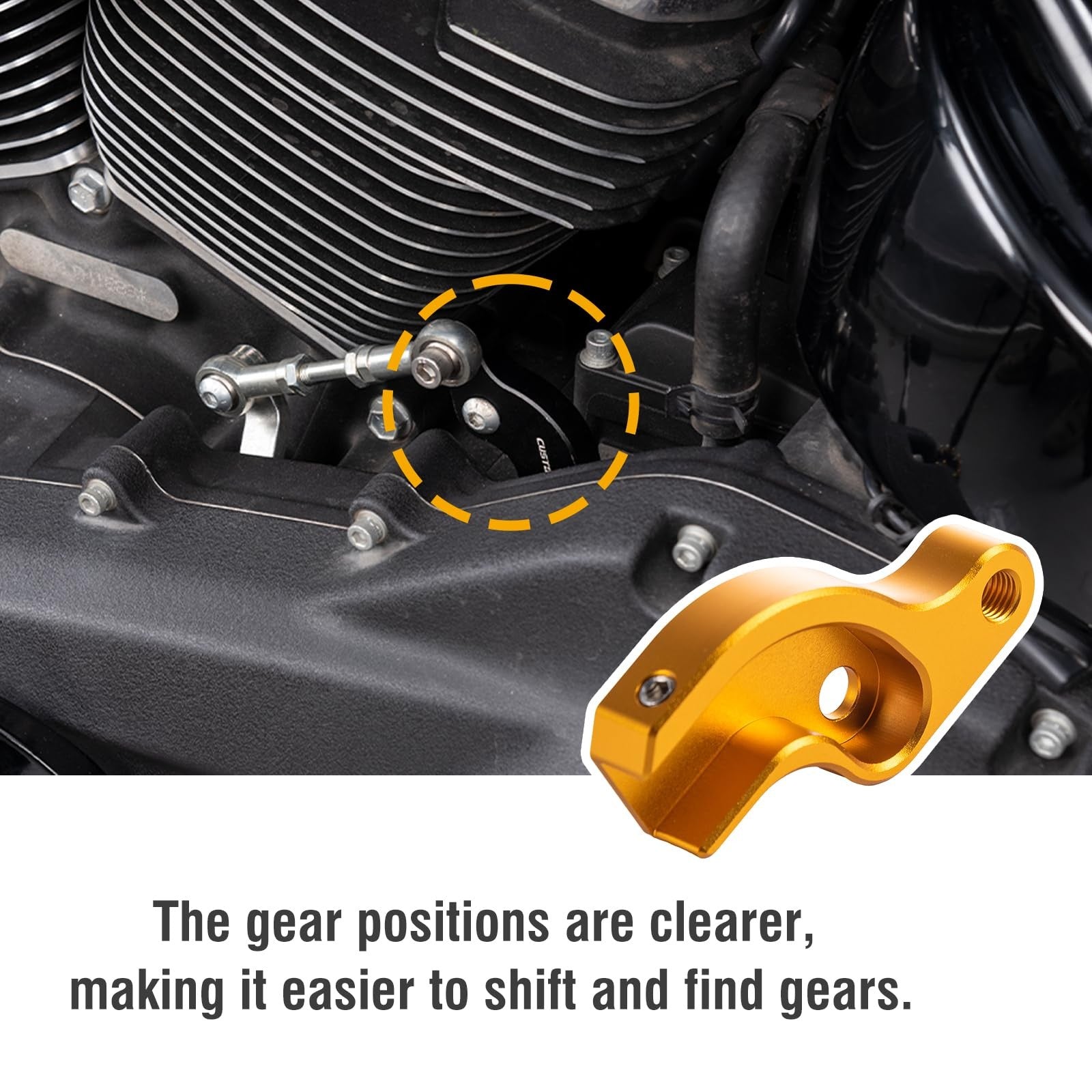 Motorcycle neutral gear shifter kit for Harley, easy find M8 neutral gear, compatible with Harley-Davidson bikes, durable and reliable.