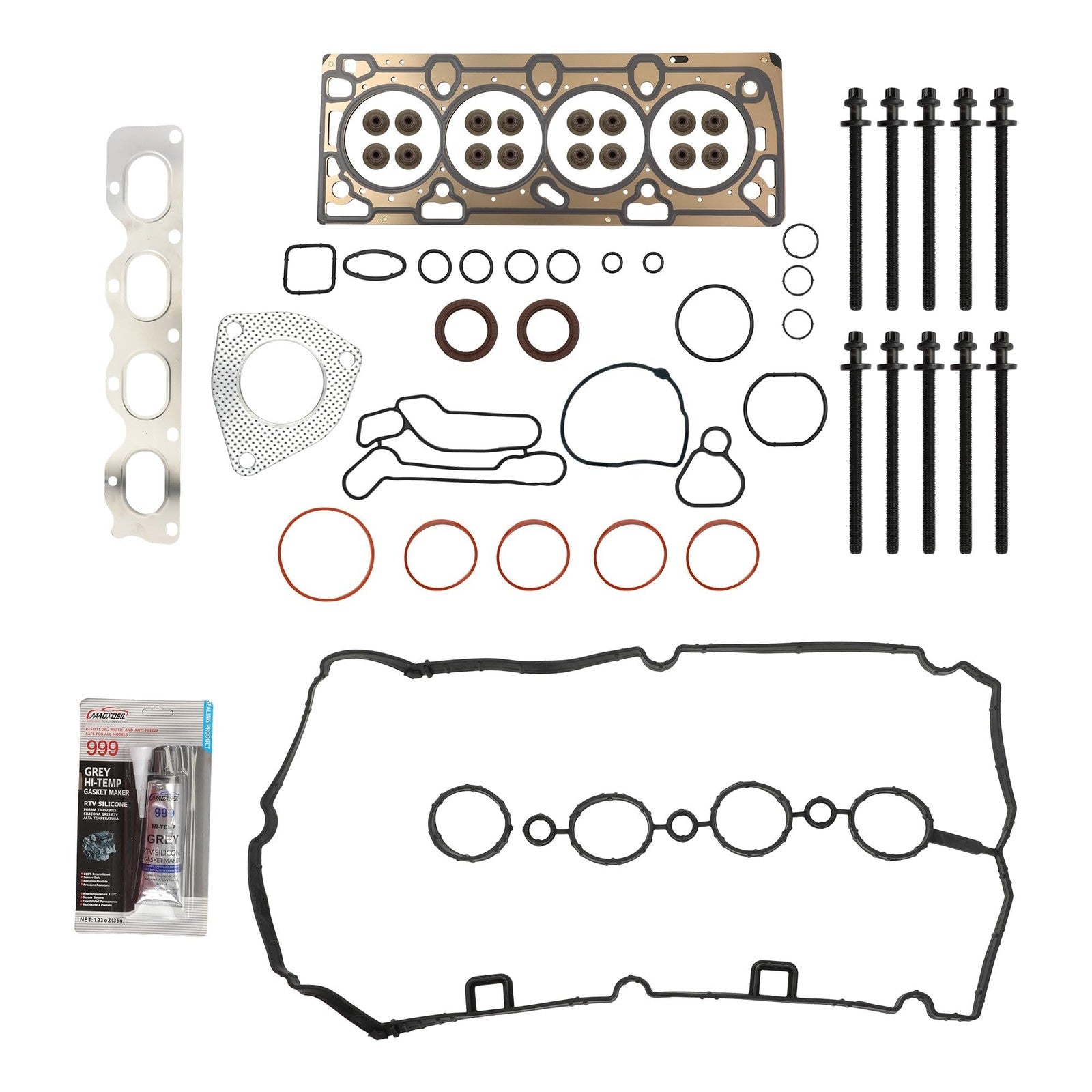 PHILTOP HS26516PT1 head gasket set for Chevy Cruze, Encore, Sonic, and Trax 1.4T engines, showing gasket components.