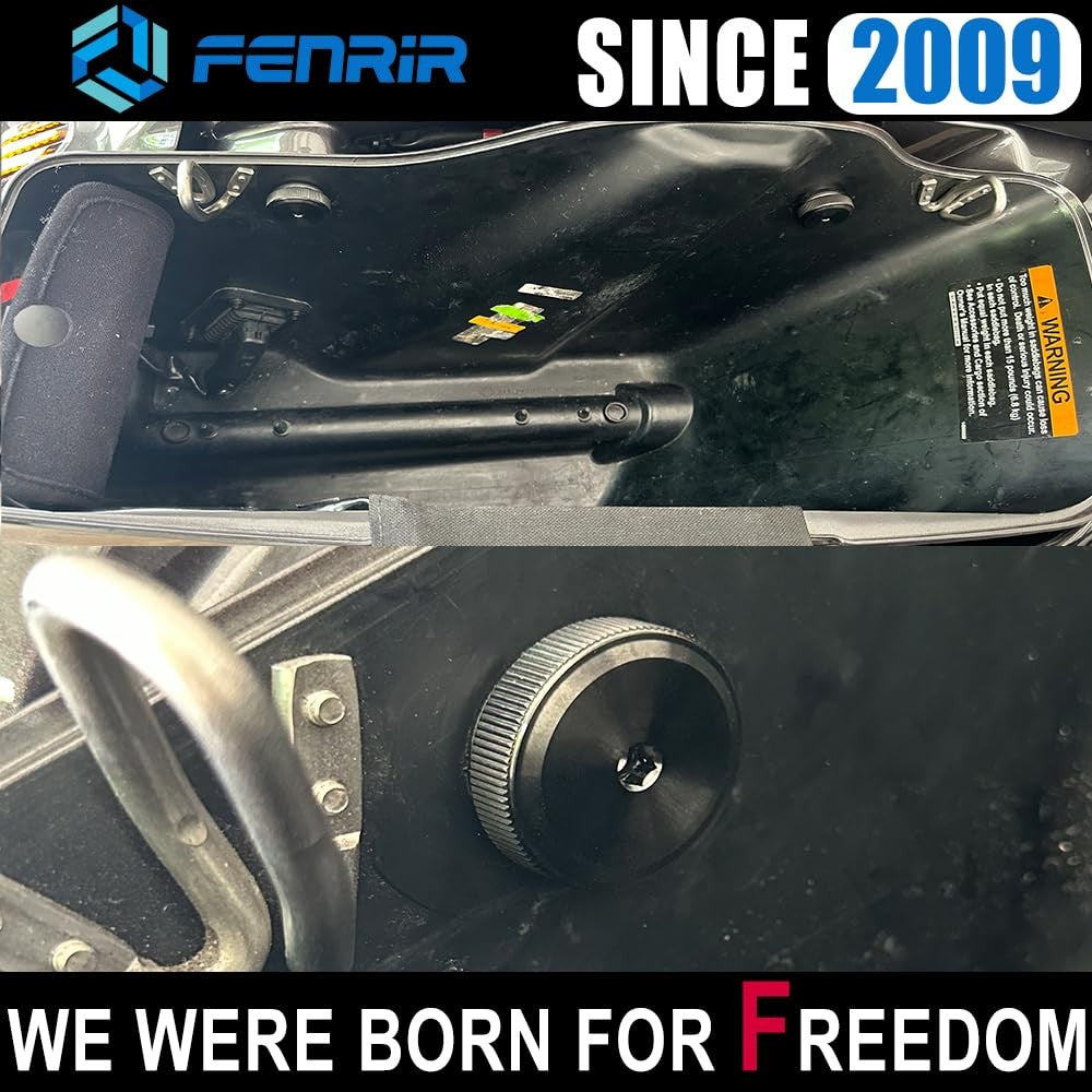 FENRIR motorcycle saddlebag lock security bolt knobs and fasteners kit, made of 304 stainless steel, for secure luggage attachment.