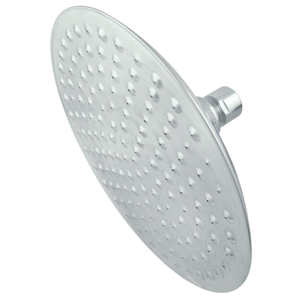 Kingston Brass K136A1 Designer Trimscape Showerscape 8-inch round shower head in polished finish with multiple spray nozzles.