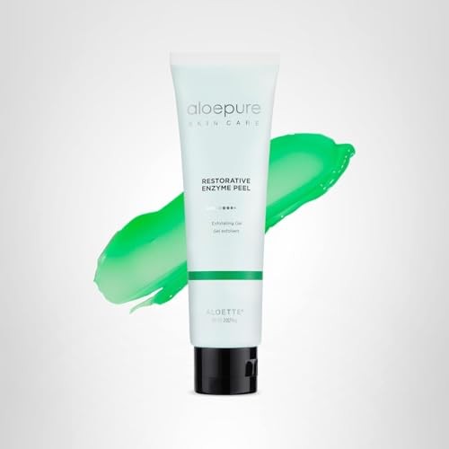Aloette Face Peel Gel Restorative Enzyme Peel in 2 oz tube, exfoliating and face peeling gel for smooth skin.