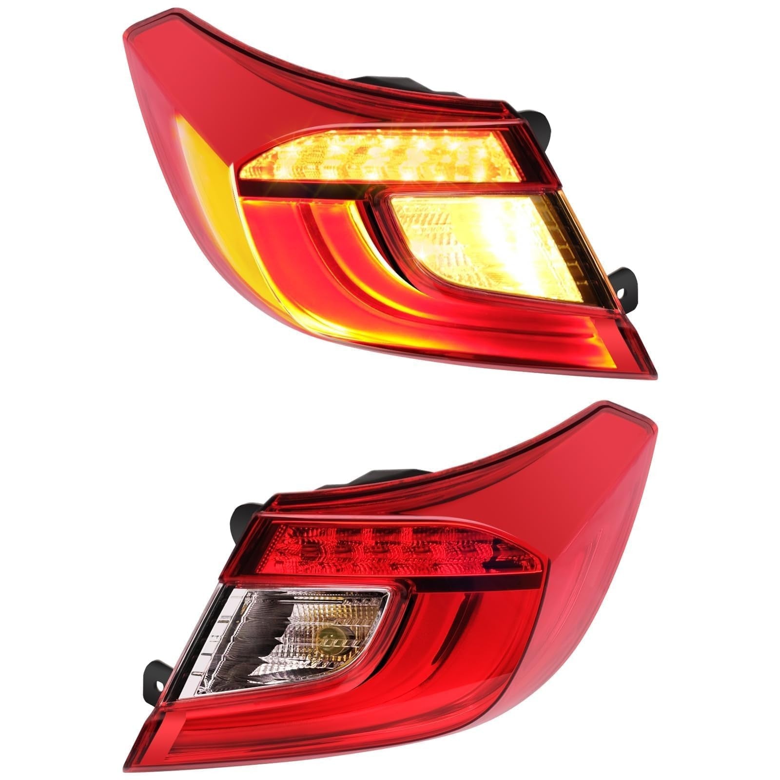 Pinkomoto driver side tail light assembly for Honda Accord 2018-2019, showing a pinkish-red automotive tail light with mounting details.