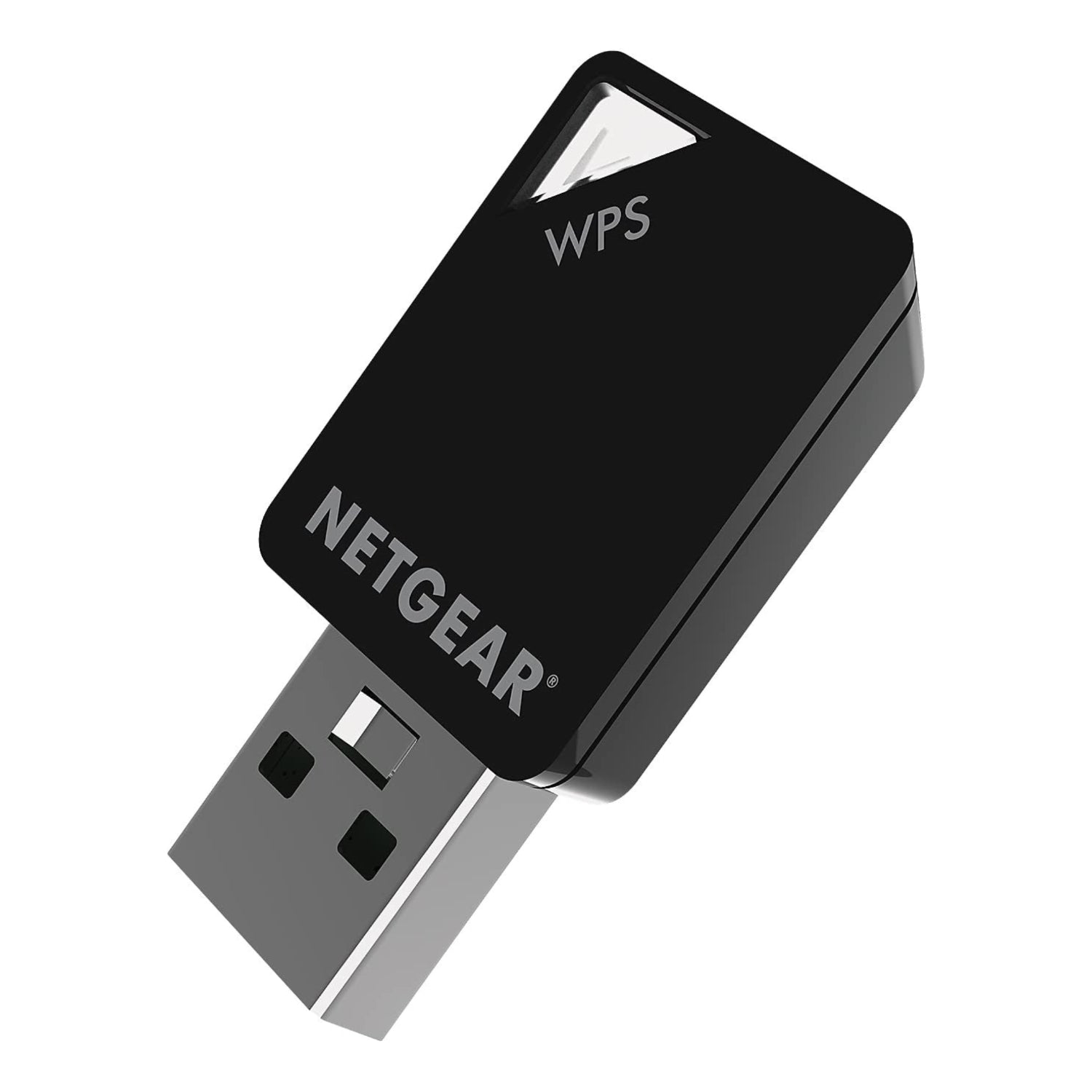 NETGEAR WiFi 5 USB 2.0 Mini Adapter A6100 with compact design and dual-band wireless connectivity for fast internet access.