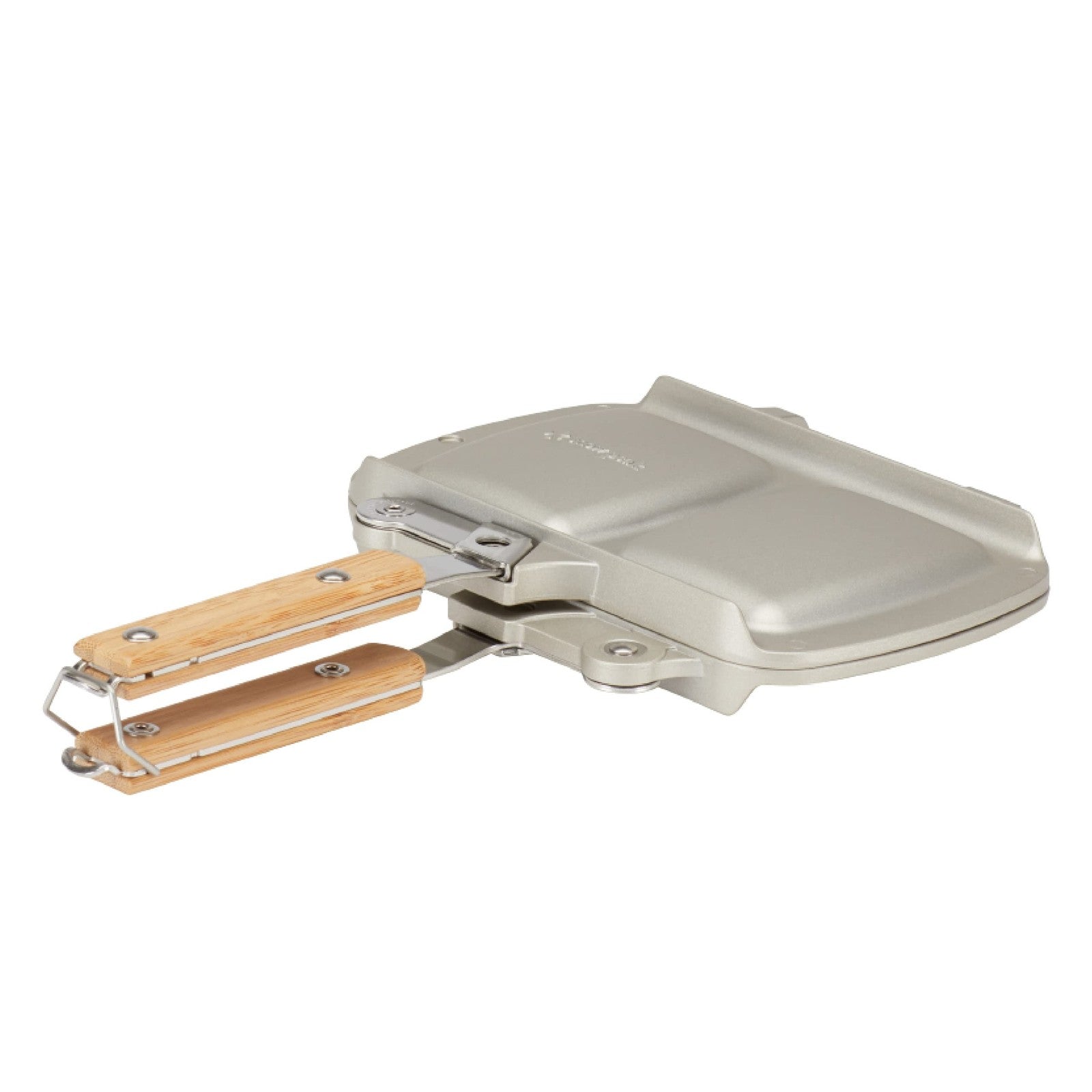 Snow Peak Toaster Cooker Tramezzino with compact design, stainless steel body, perfect for making toasted sandwiches and snacks.