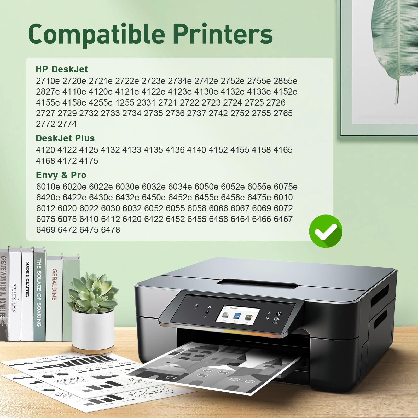 KINGWAY 67XL ink cartridge black combo pack for HP 67 and 67XL printers, featuring two replacement ink cartridges for high-quality printing.