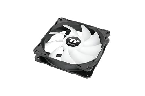 Thermaltake LE120 ARGB PWM case fans, set of 3, 120mm with customizable RGB lighting, 500-1500 RPM for PC cooling.