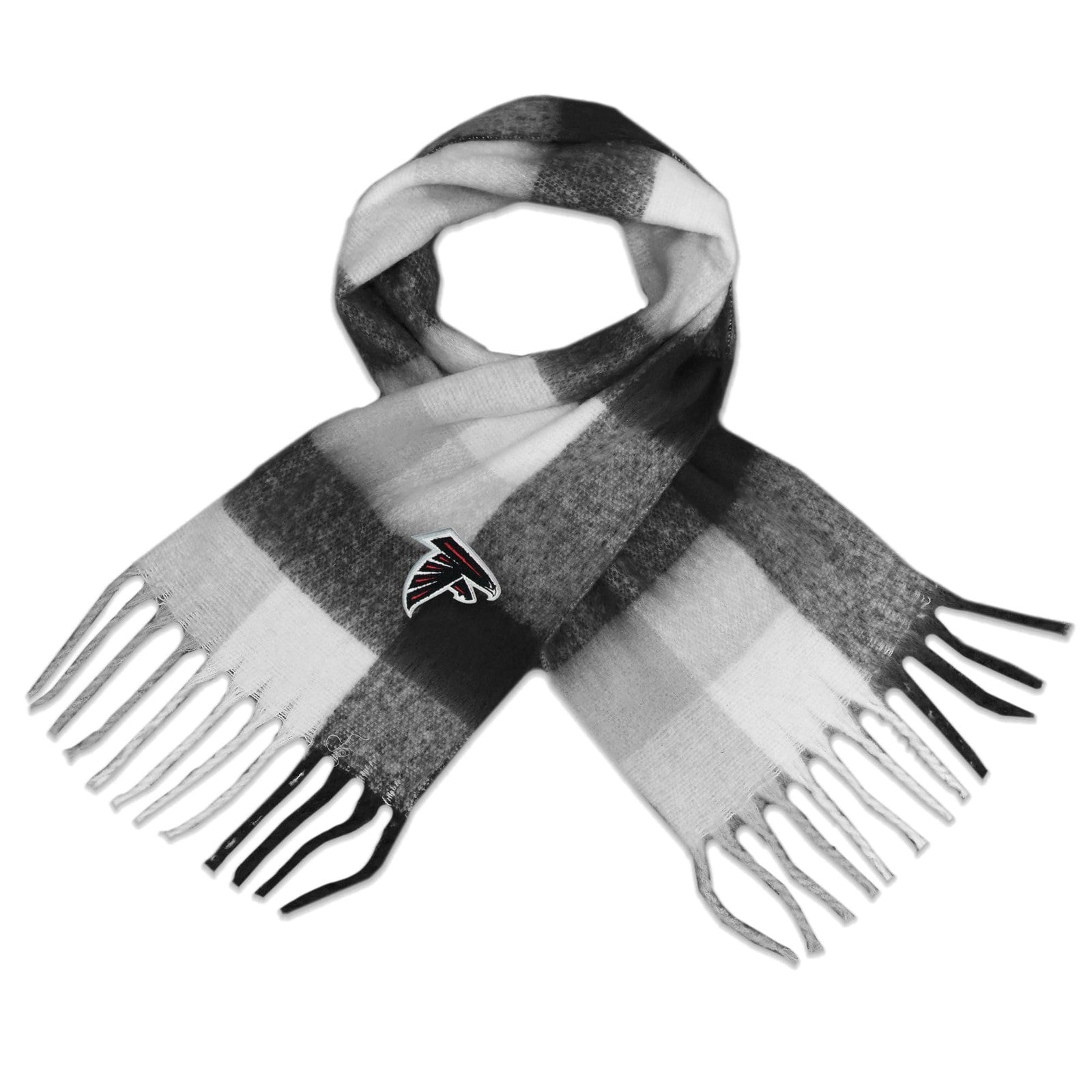 Littlearth NFL Atlanta Falcons soft scarf with team logo and vibrant colors, perfect for showing team spirit.
