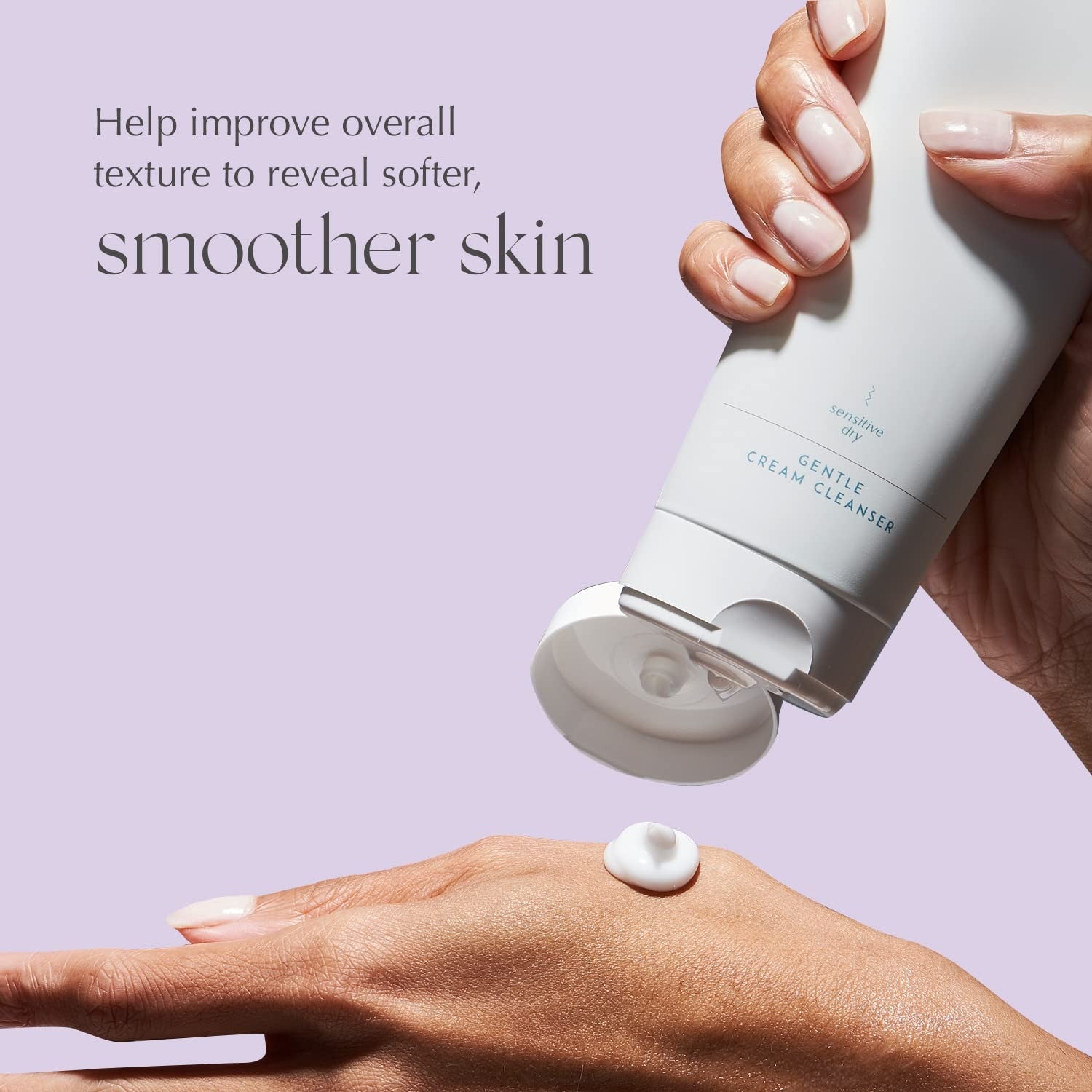 EXUVIANCE Gentle Cream Comfort-rich Cleanser and Makeup Remover in a jar, soap-free formula, showing the creamy texture and packaging