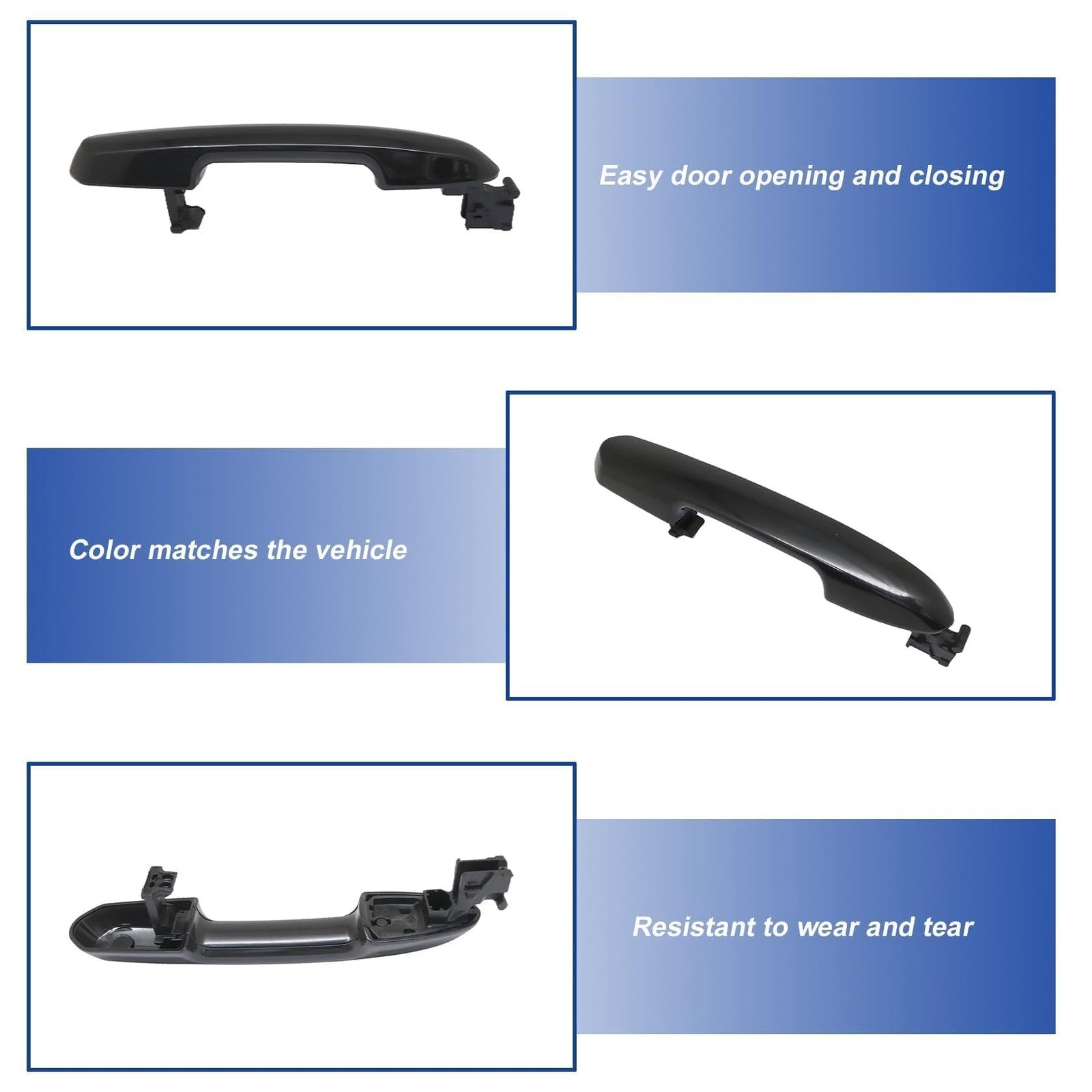 FZJDSD exterior door handle for rear left driver or right passenger side, compatible with various vehicle models.