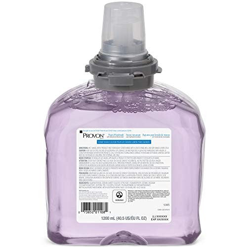 GOJO PROVON foaming handwash bottle with cranberry fragrance and advanced moisturizers, designed for gentle hand cleaning.
