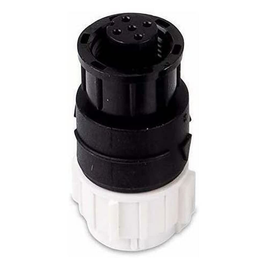 Raymarine DeviceNet female to ST-ng male adapter in black and white, small size, for marine electronic connections.