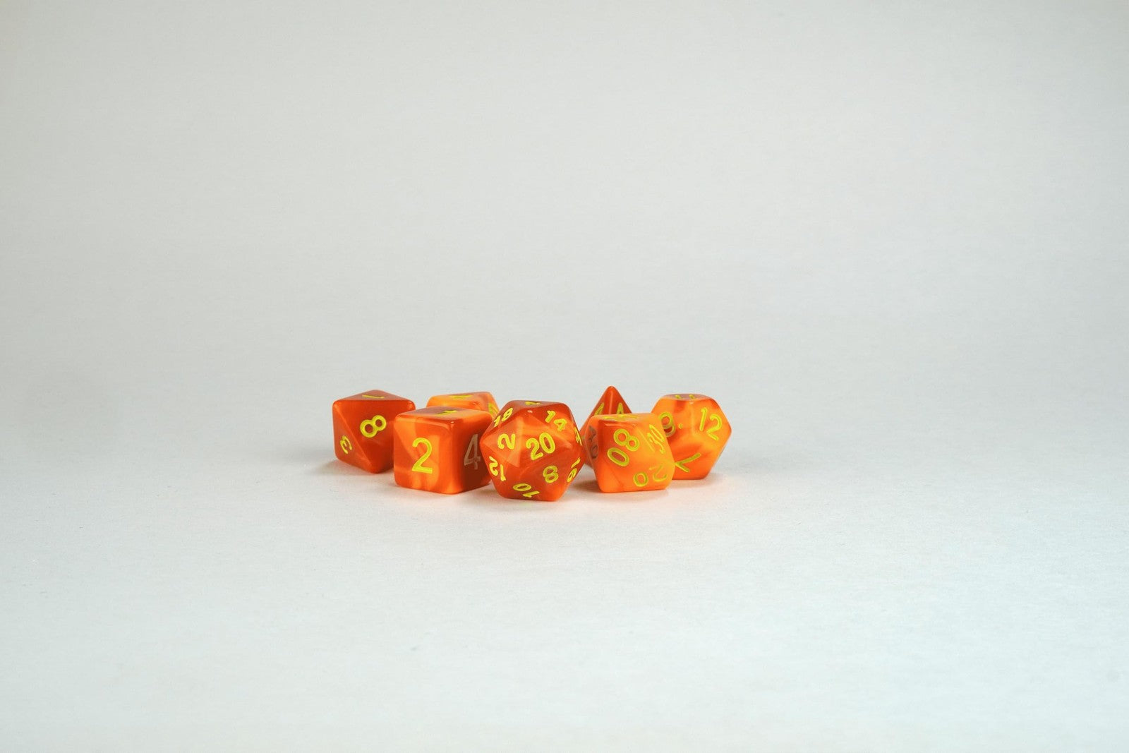 1985 Games Peach Cat Milk Carton Dice Set featuring dice shaped like milk cartons for DND tabletop gaming.