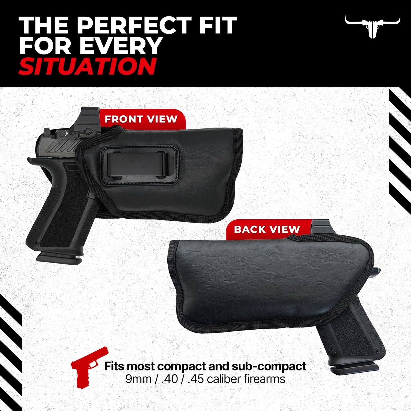 Texas Gun Holsters IWB concealed inside-the-waistband gun holster bundle with multiple holsters and accessories for comfortable carry