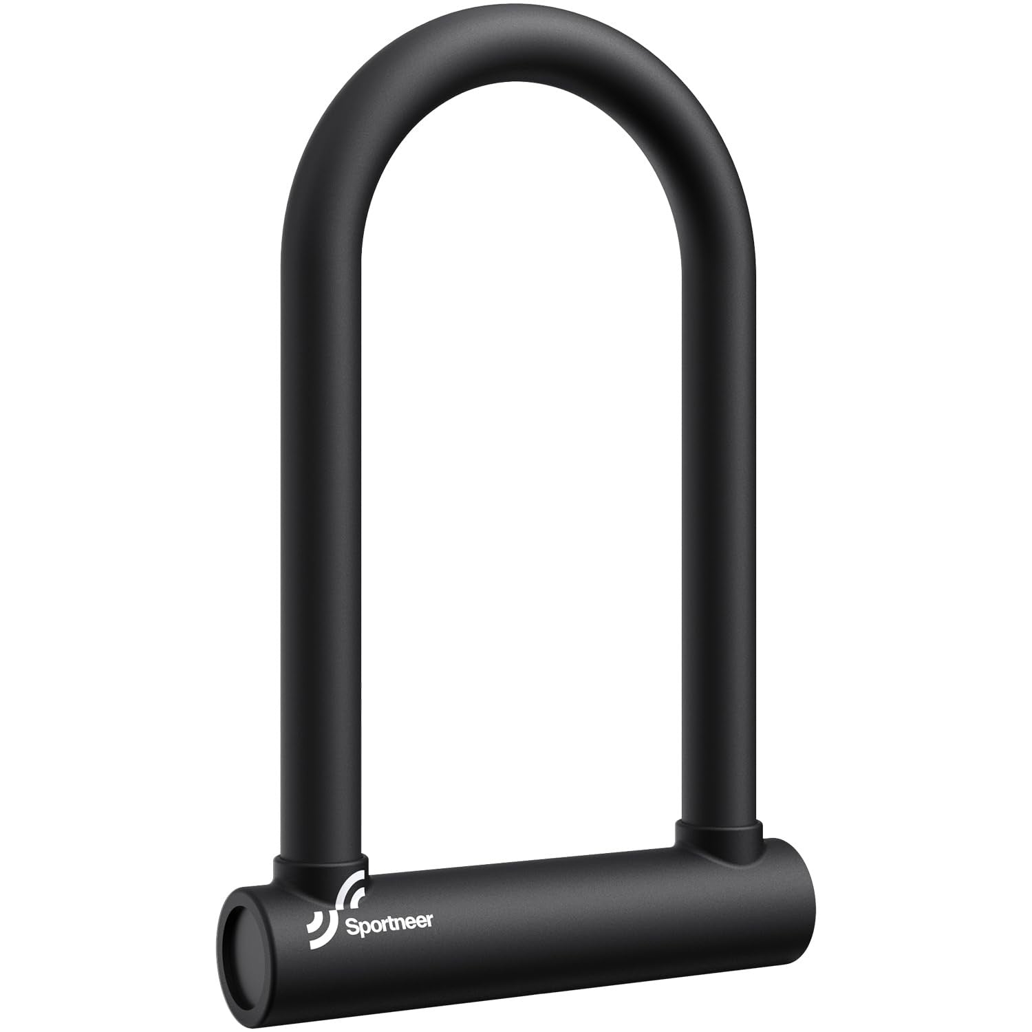 Sportneer bike lock with 18mm shackle, heavy-duty U-lock design, featuring three keys and anti-theft security for bicycles.