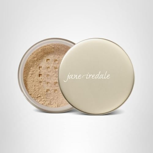 Jane Iredale Amazing Matte Loose Finish Powder in 0.35oz, featuring a compact with translucent matte setting for a flawless look.