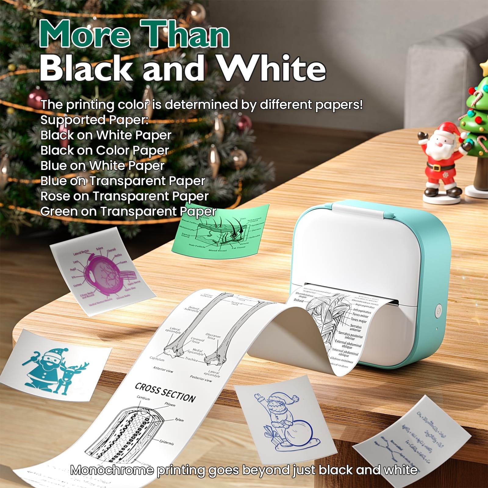 Phomemo Sticker Printer T02 mini printer with three rolls of print pods, compact sticker maker for colorful labels and designs.
