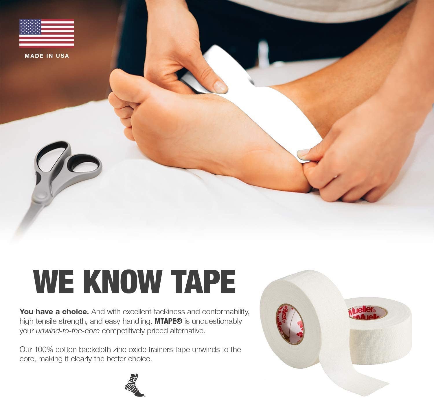 Unbranded Mueller Sports Medicine Mtape athletic tape rolls in a team pack, ideal for sports injury support and athletic use.